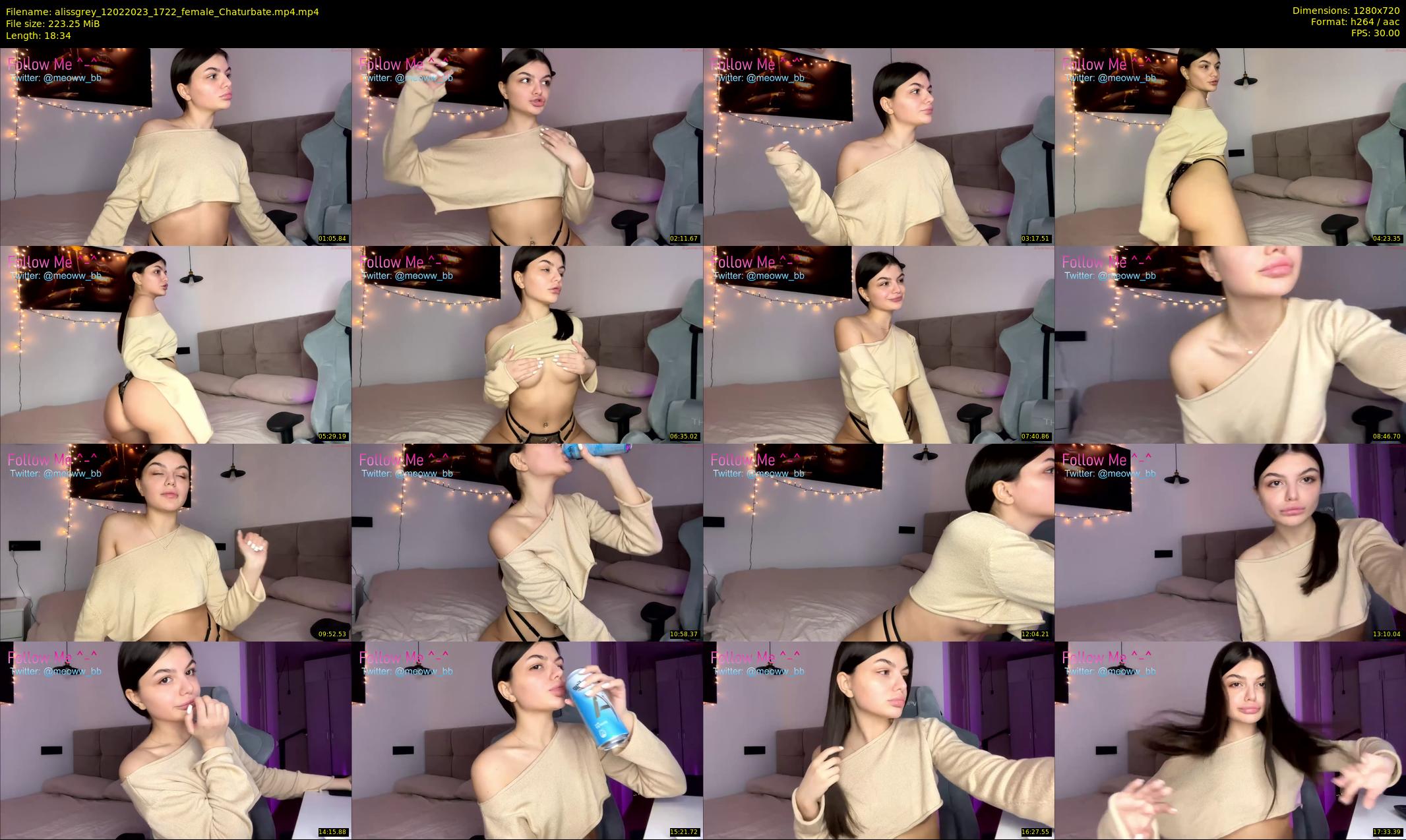 alissgrey — 19 minute Chaturbate couple cam show recording, 720p, Feb 12, 2023