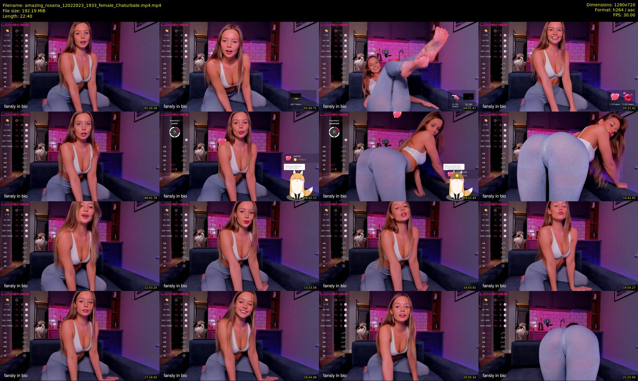 amazing_roxana — 23 minute Chaturbate female cam show recording, 720p, Feb 12, 2023