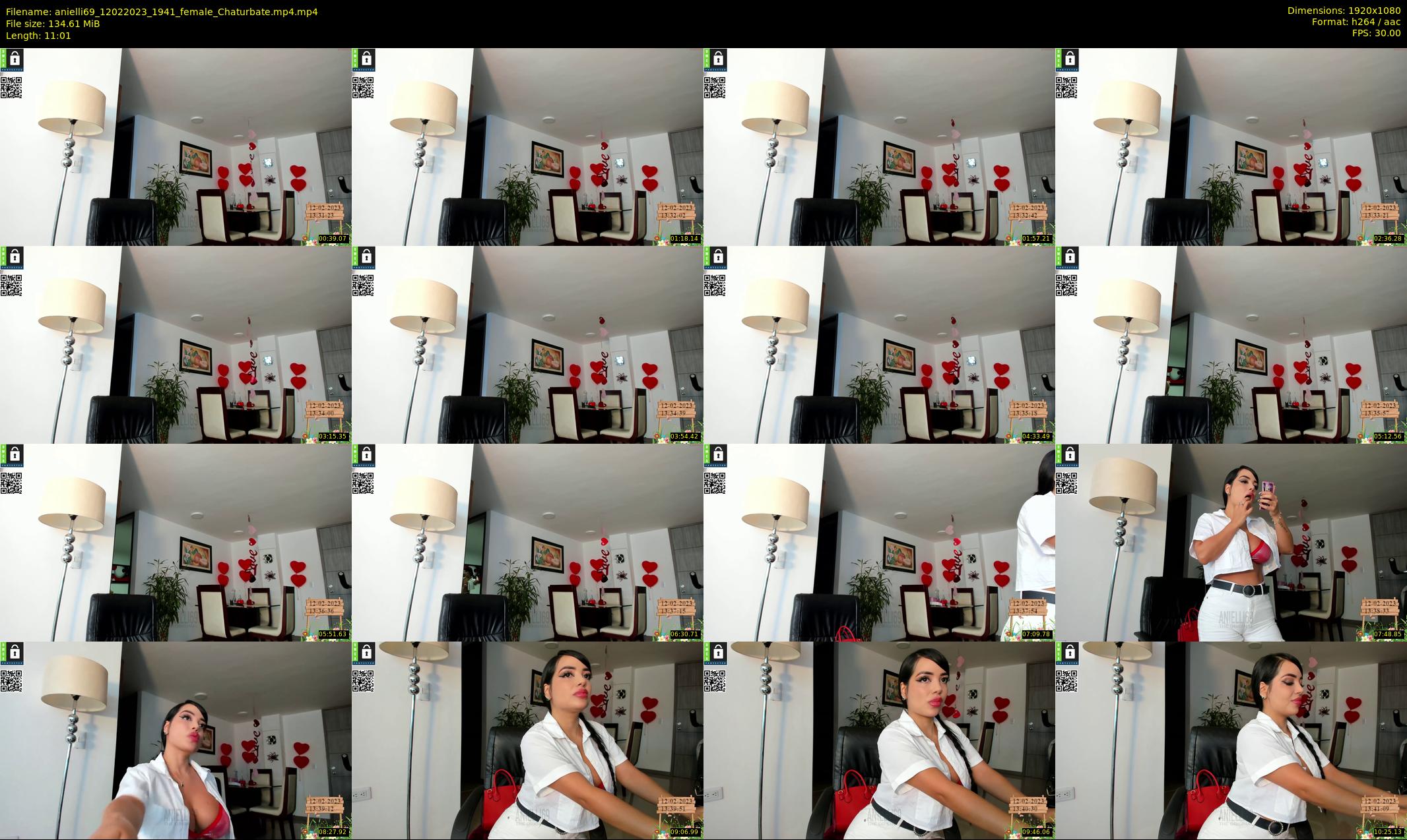 anielli69 — 12 minute Chaturbate female cam show recording, 1080p, Feb 12, 2023