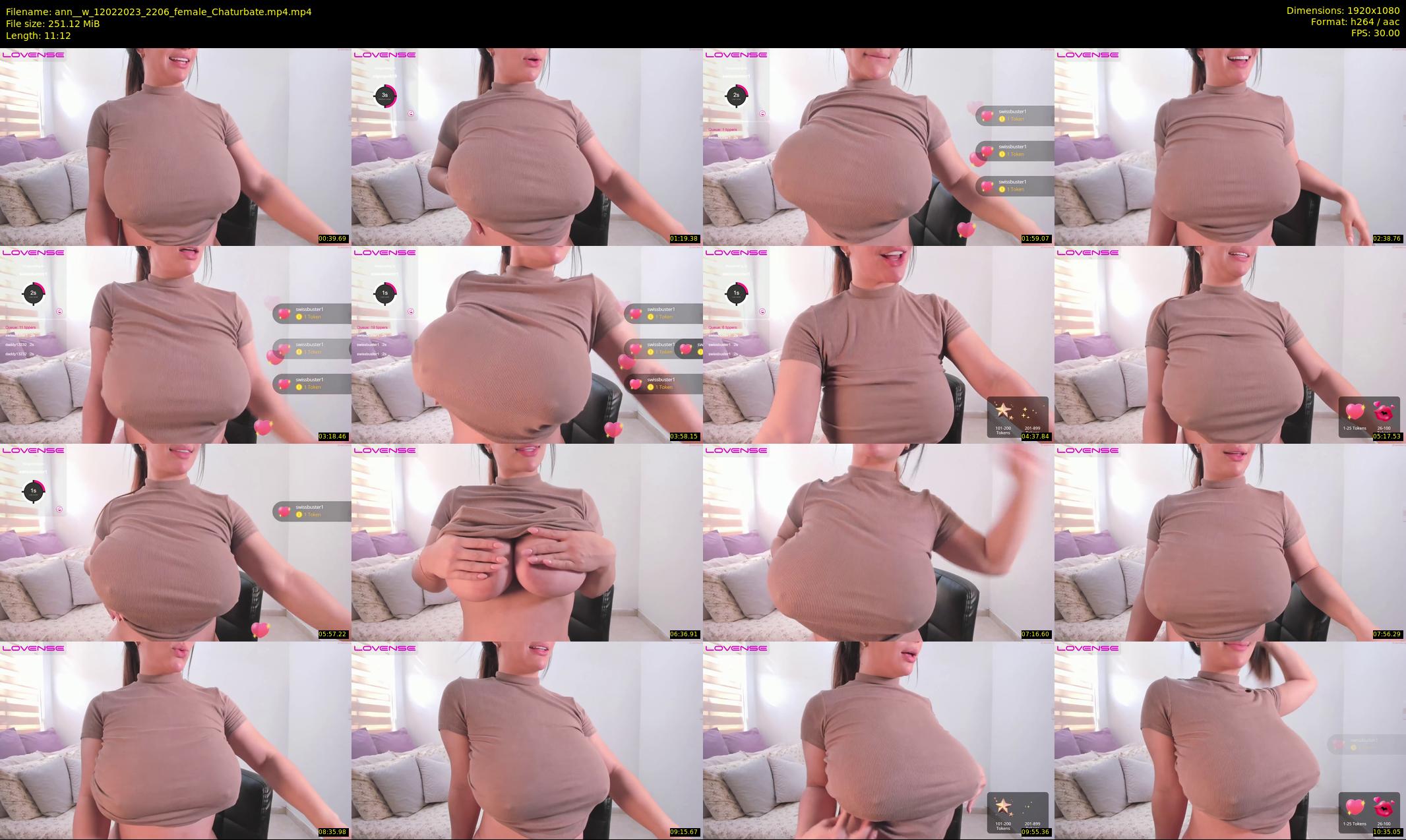 ann__w — 12 minute Chaturbate female cam show recording, 1080p, Feb 12, 2023