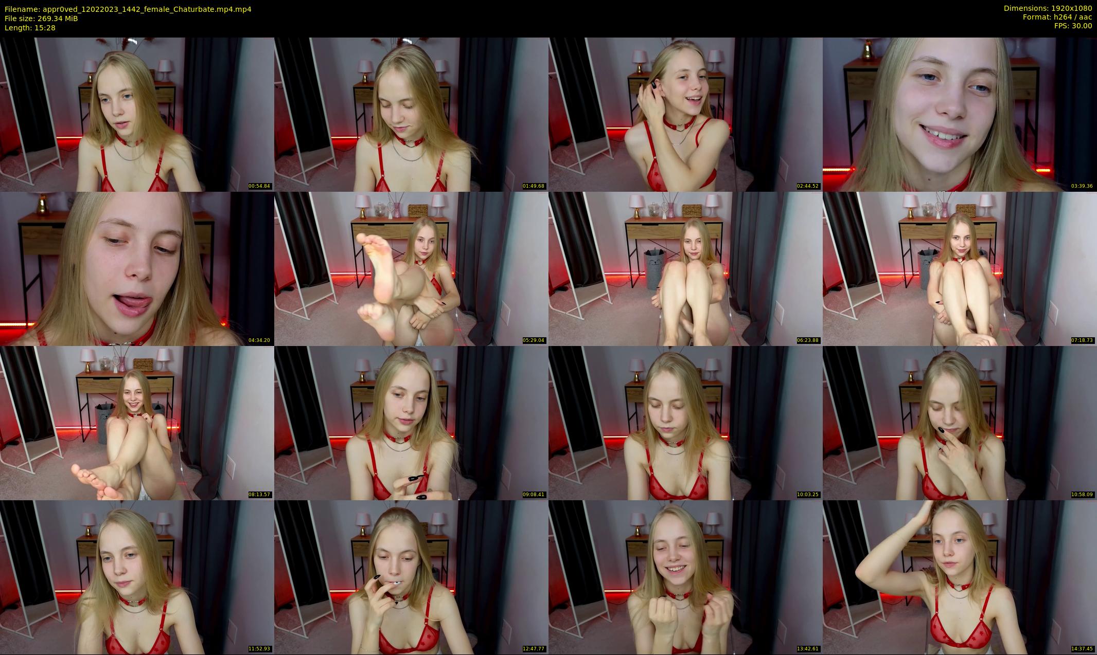 appr0ved — 16 minute Chaturbate female cam show recording, 1080p, Feb 12, 2023