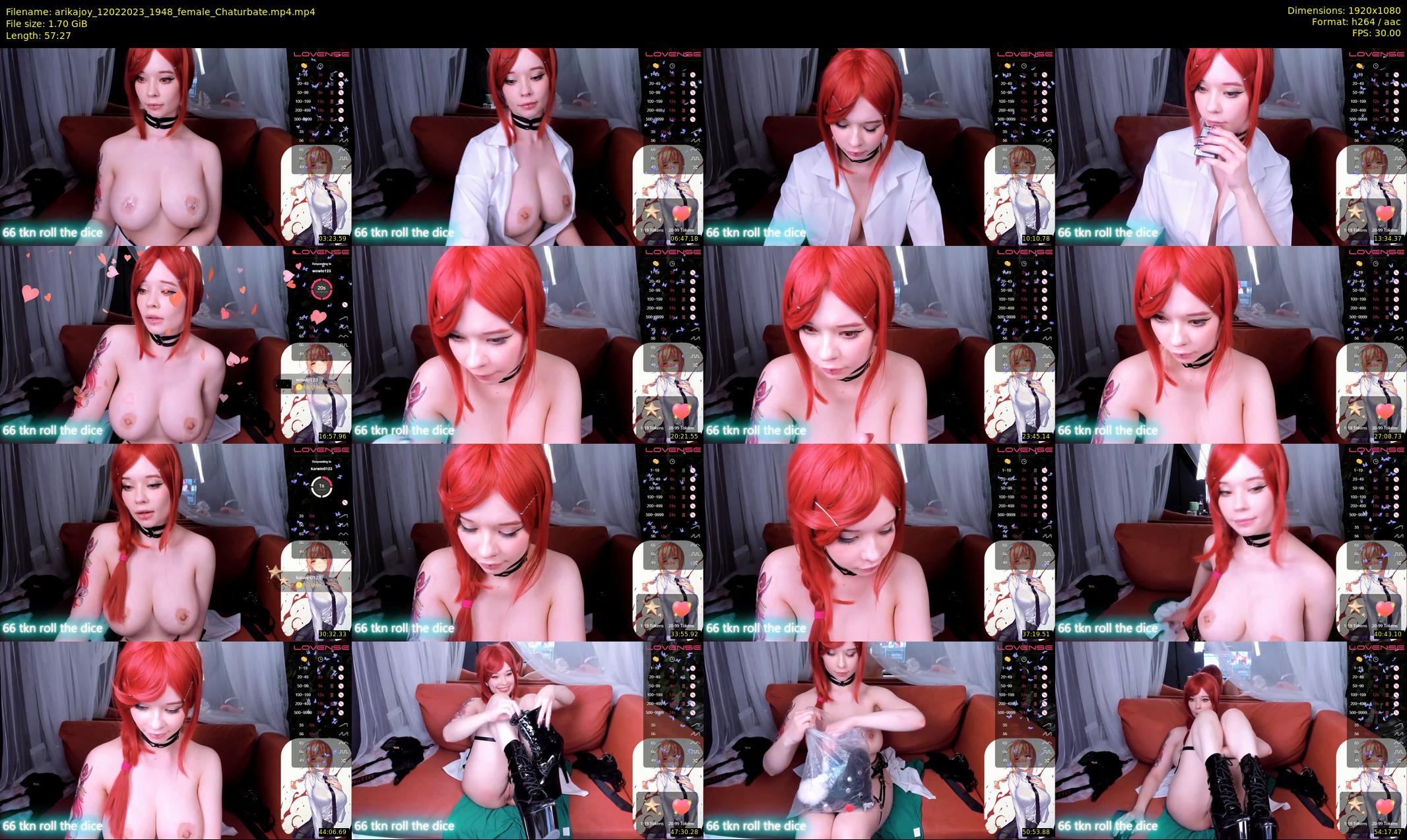 arikajoy — 58 minute Chaturbate female cam show recording, 1080p, Feb 12, 2023