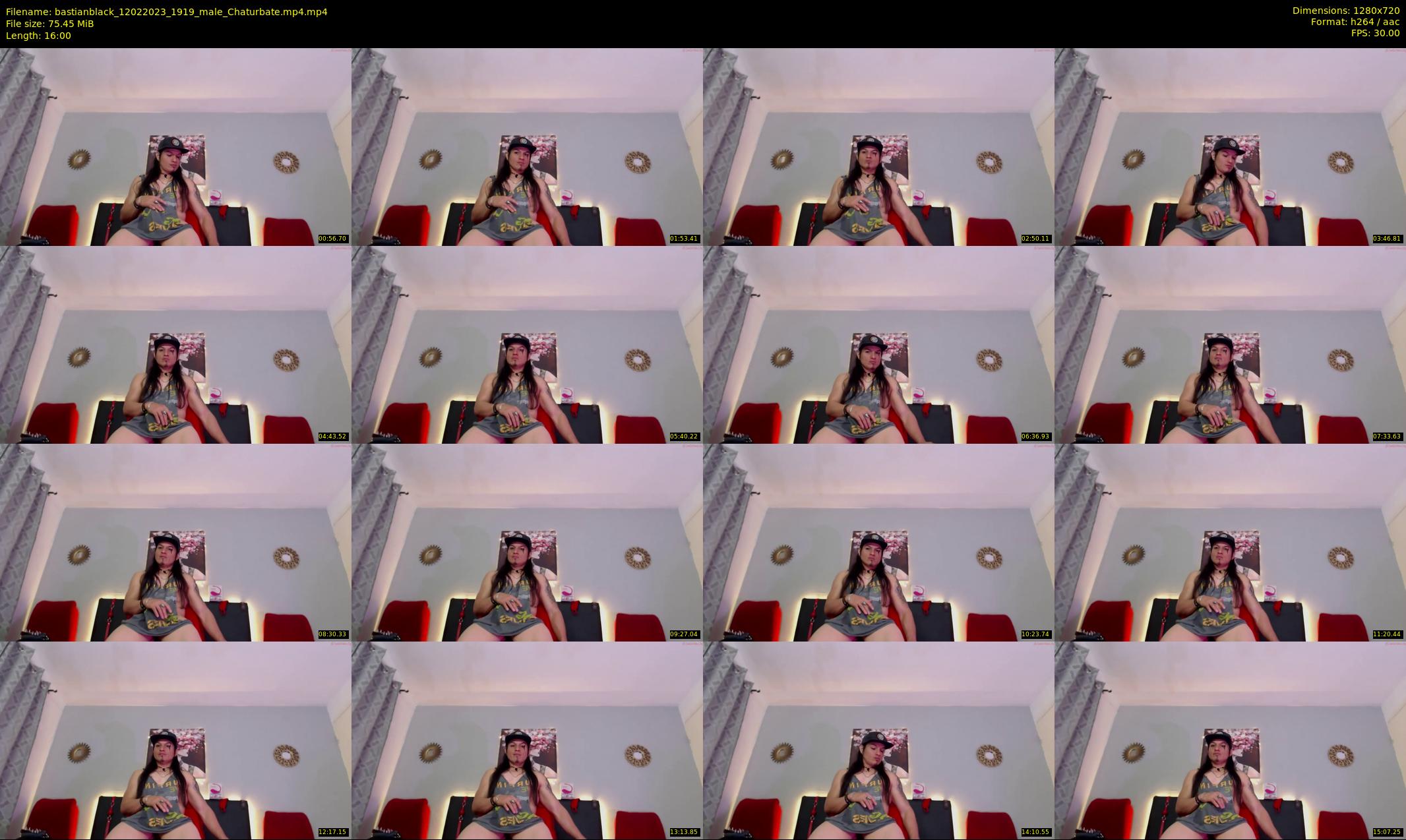 bastianblack — 16 minute Chaturbate male cam show recording, 720p, Feb 12, 2023