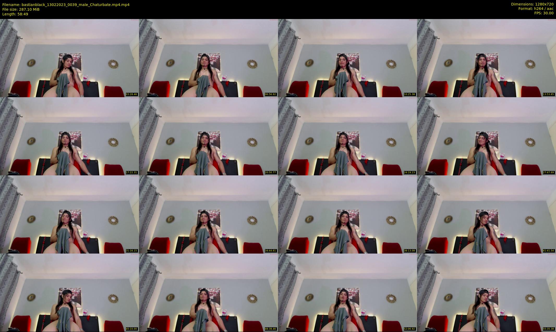 bastianblack — 59 minute Chaturbate male cam show recording, 720p, Feb 13, 2023