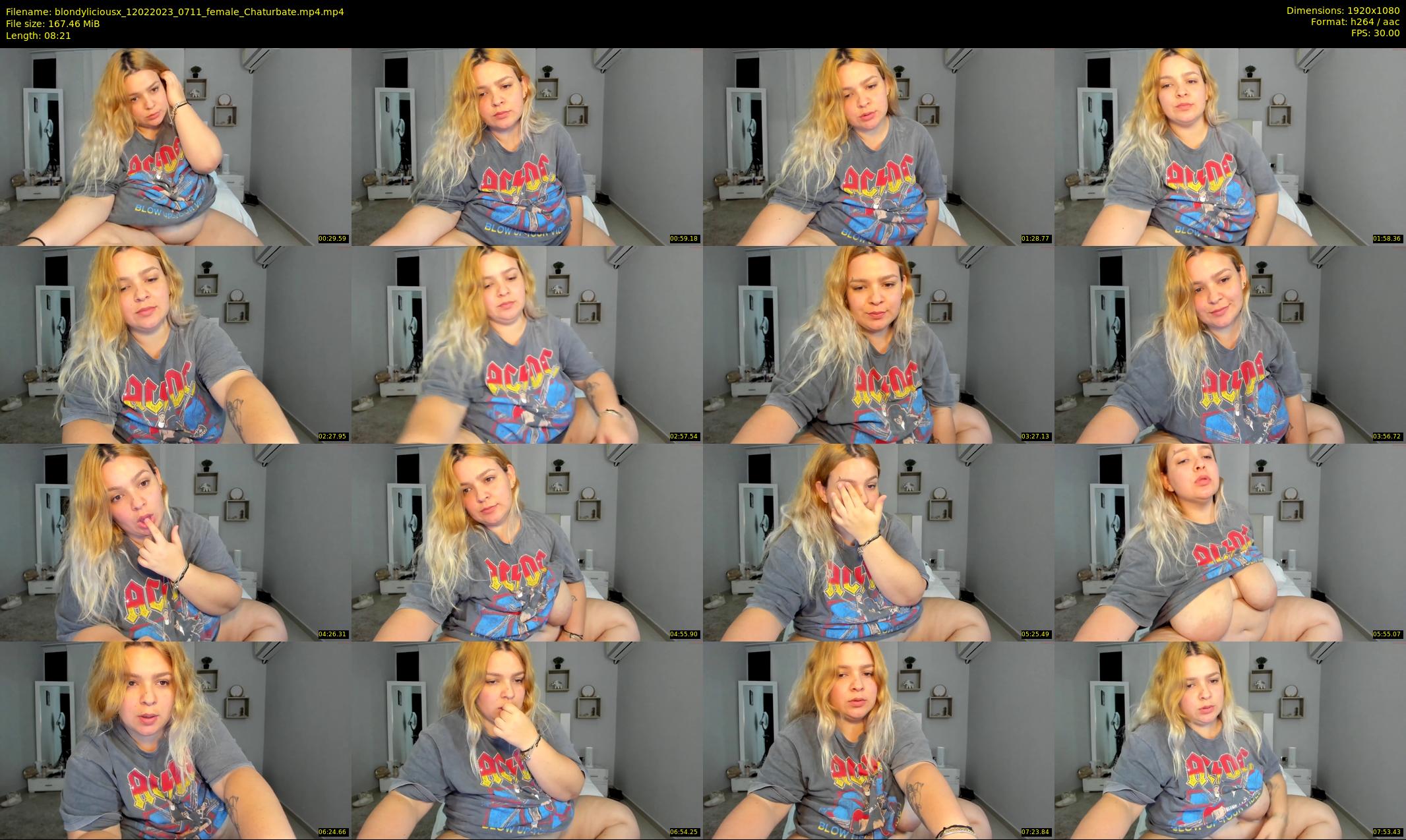 blondyliciousx — 9 minute Chaturbate female cam show recording, 1080p, Feb 12, 2023