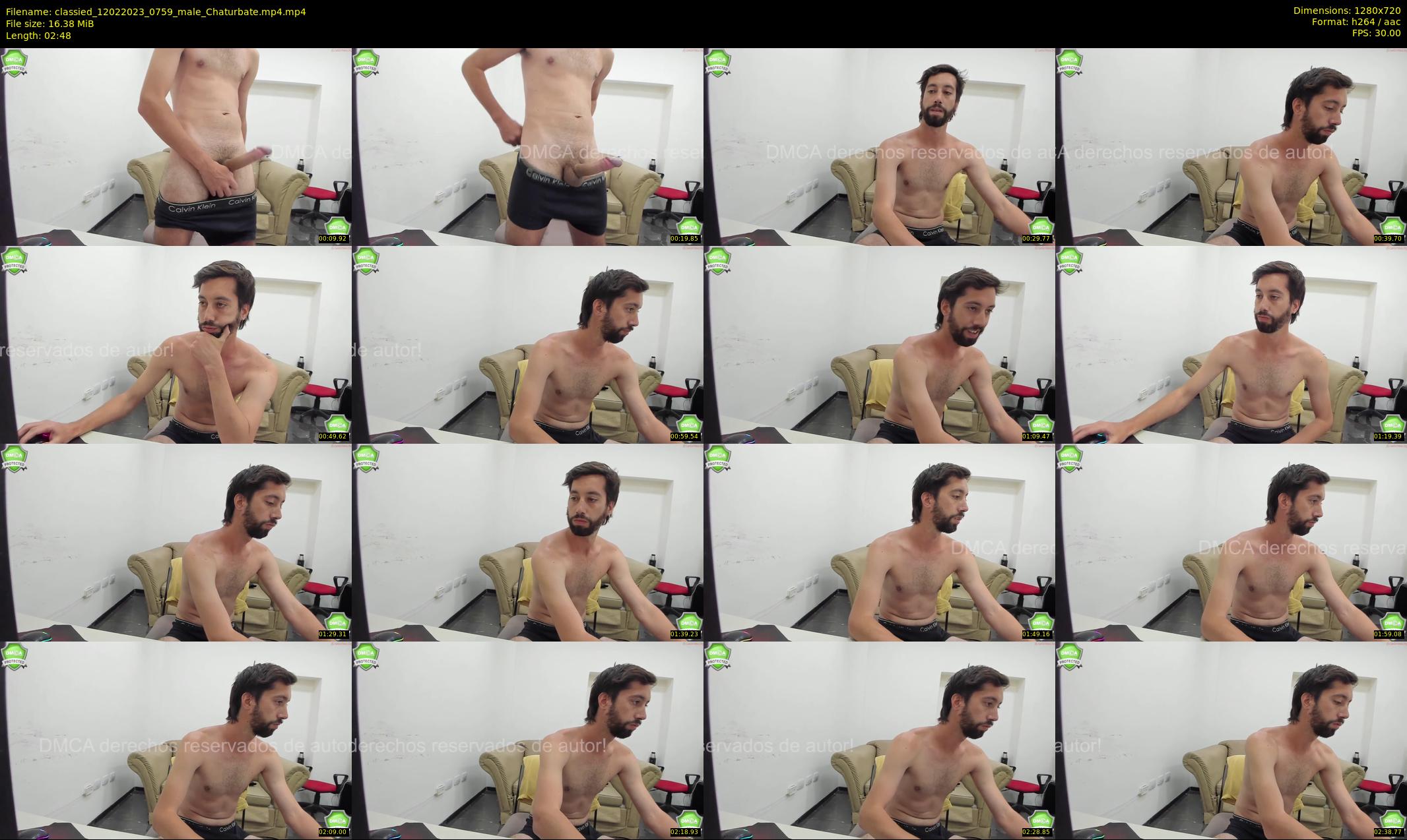 classied — 3 minute Chaturbate male cam show recording, 720p, Feb 12, 2023