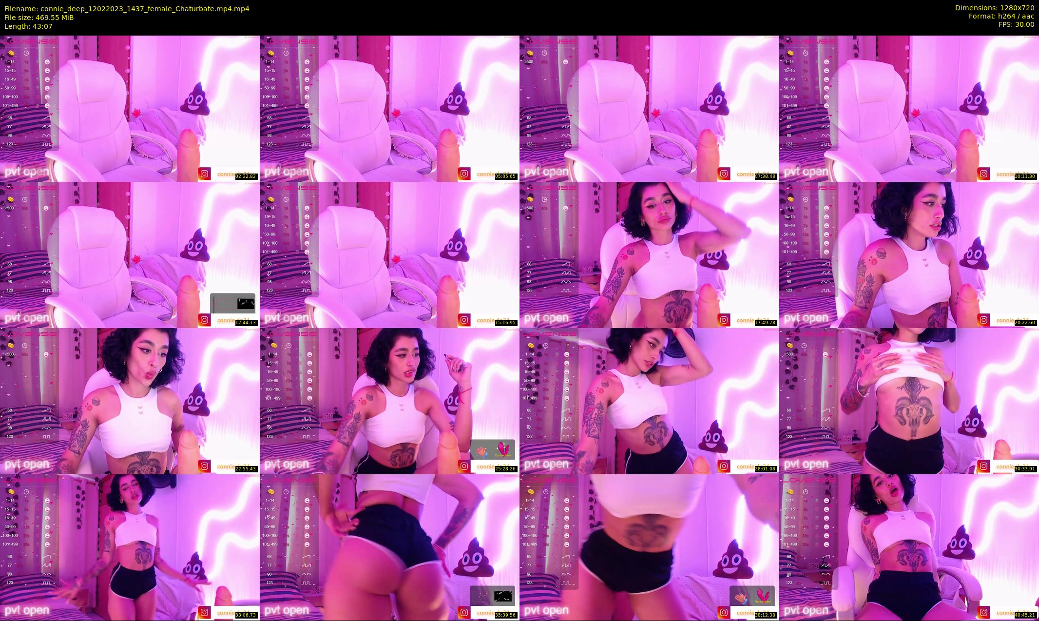 connie_deep — 44 minute Chaturbate female cam show recording, 720p, Feb 12, 2023