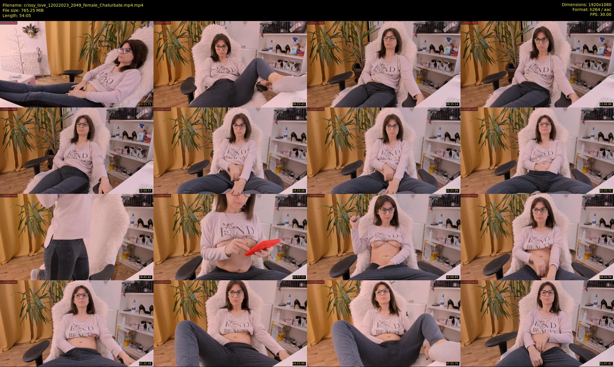 crissy_love — 55 minute Chaturbate female cam show recording, 1080p, Feb 12, 2023