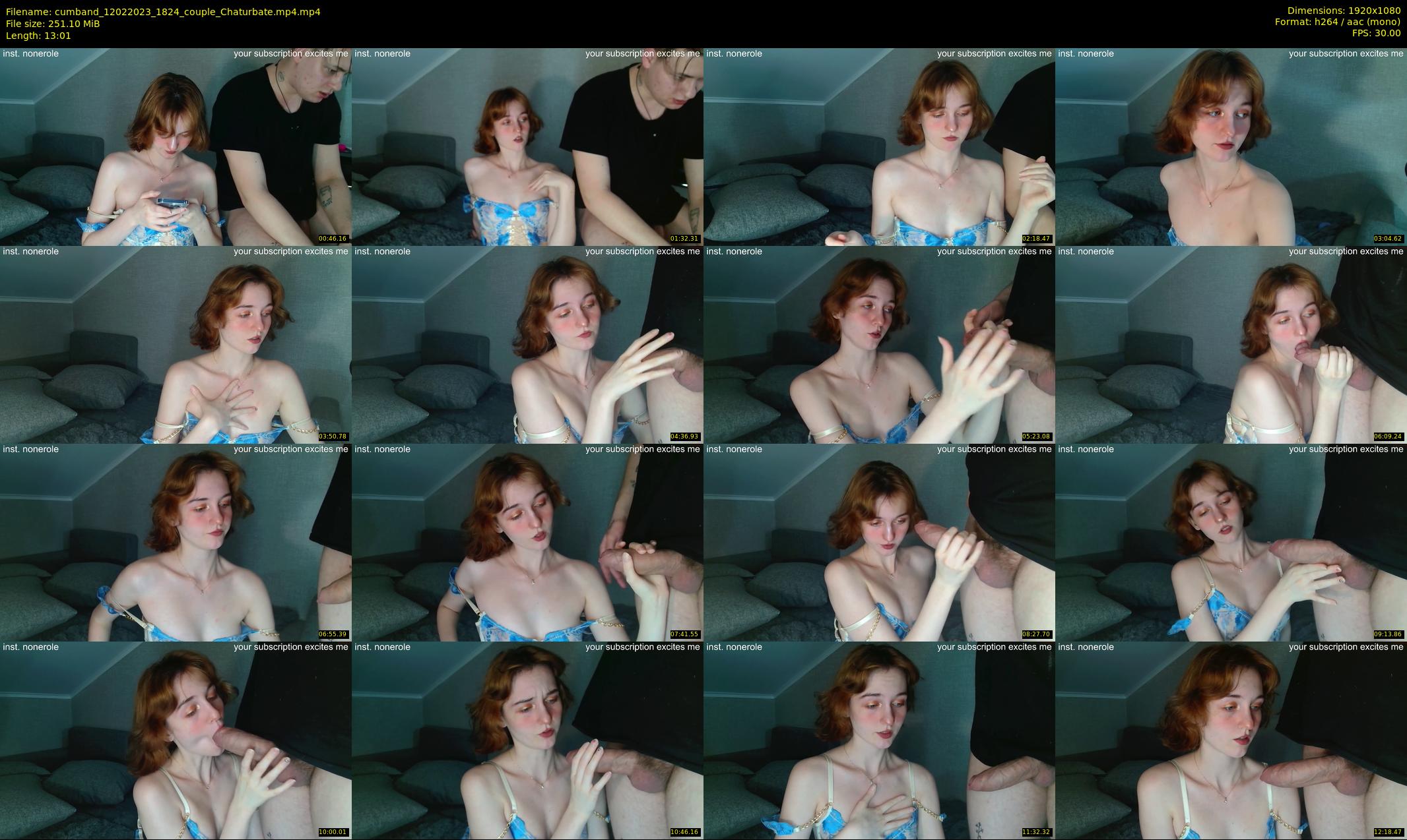 cumband — 14 minute Chaturbate couple cam show recording, 1080p, Feb 12, 2023