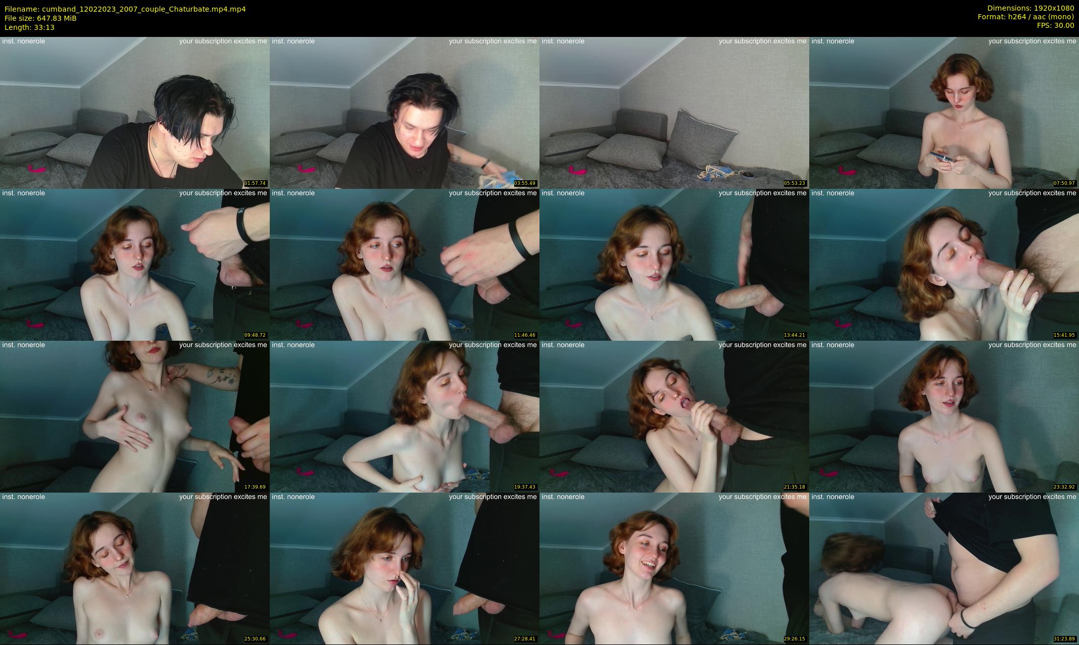 cumband — 34 minute Chaturbate couple cam show recording, 1080p, Feb 12, 2023