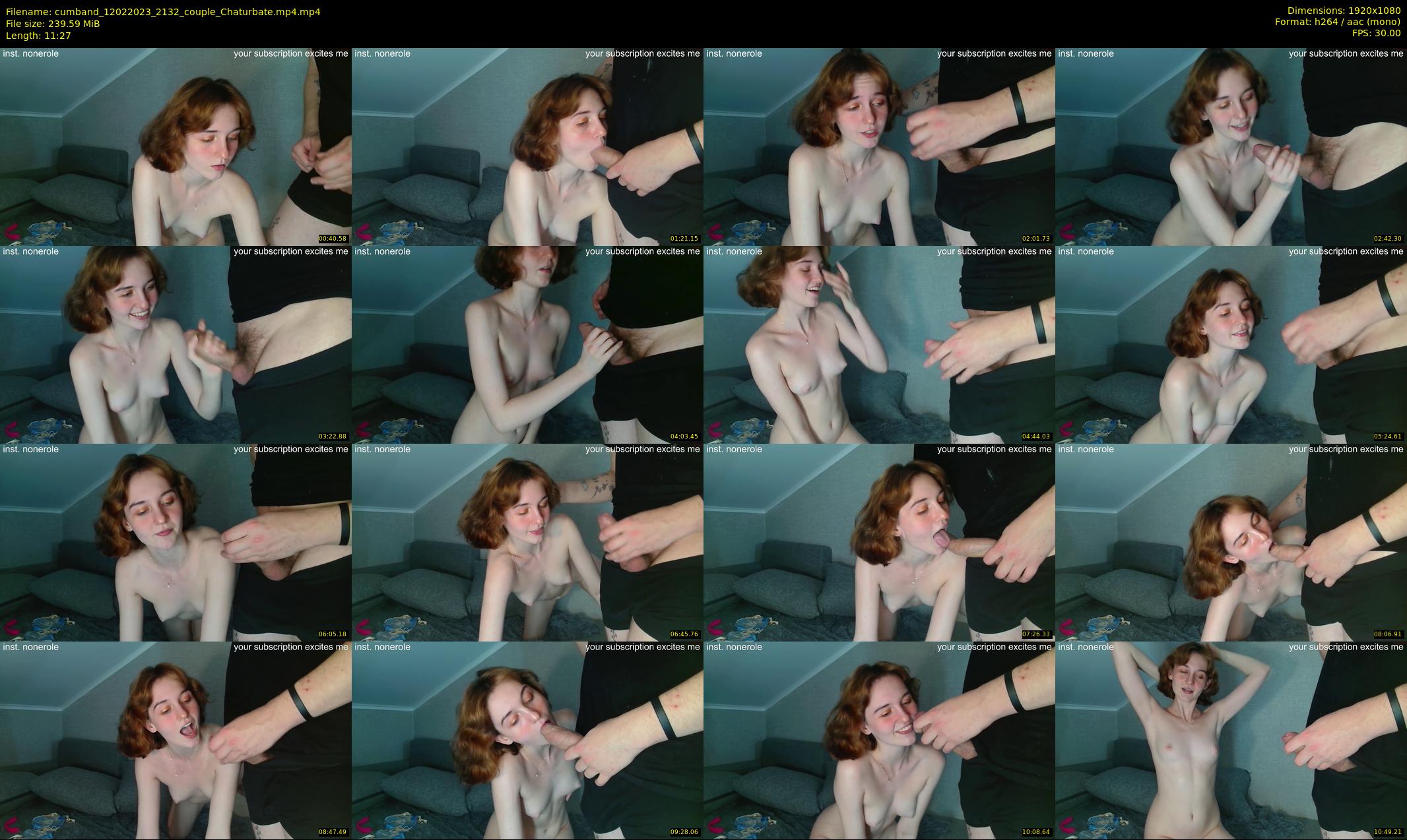 cumband — 12 minute Chaturbate couple cam show recording, 1080p, Feb 12, 2023