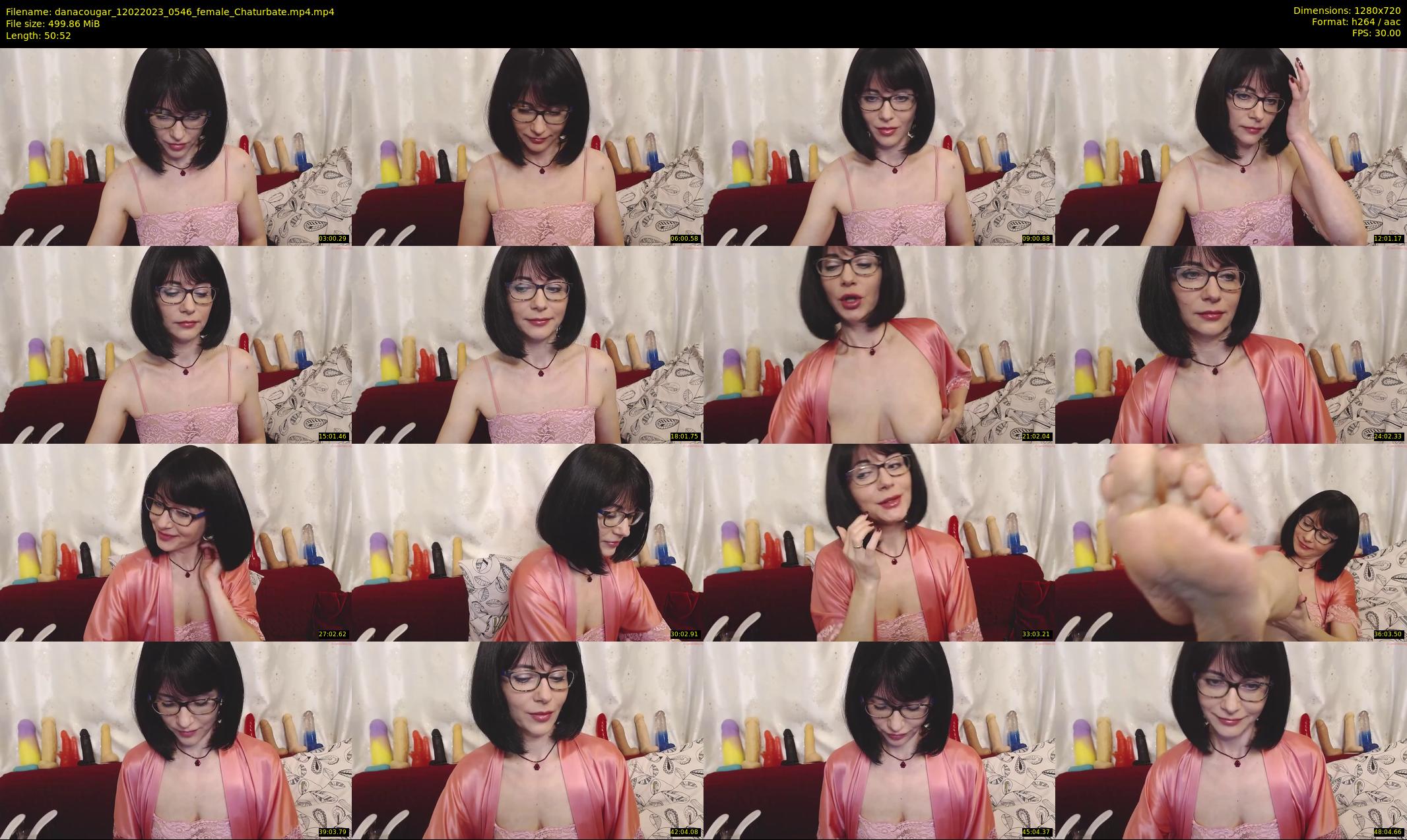 danacougar — 51 minute Chaturbate female cam show recording, 720p, Feb 12, 2023