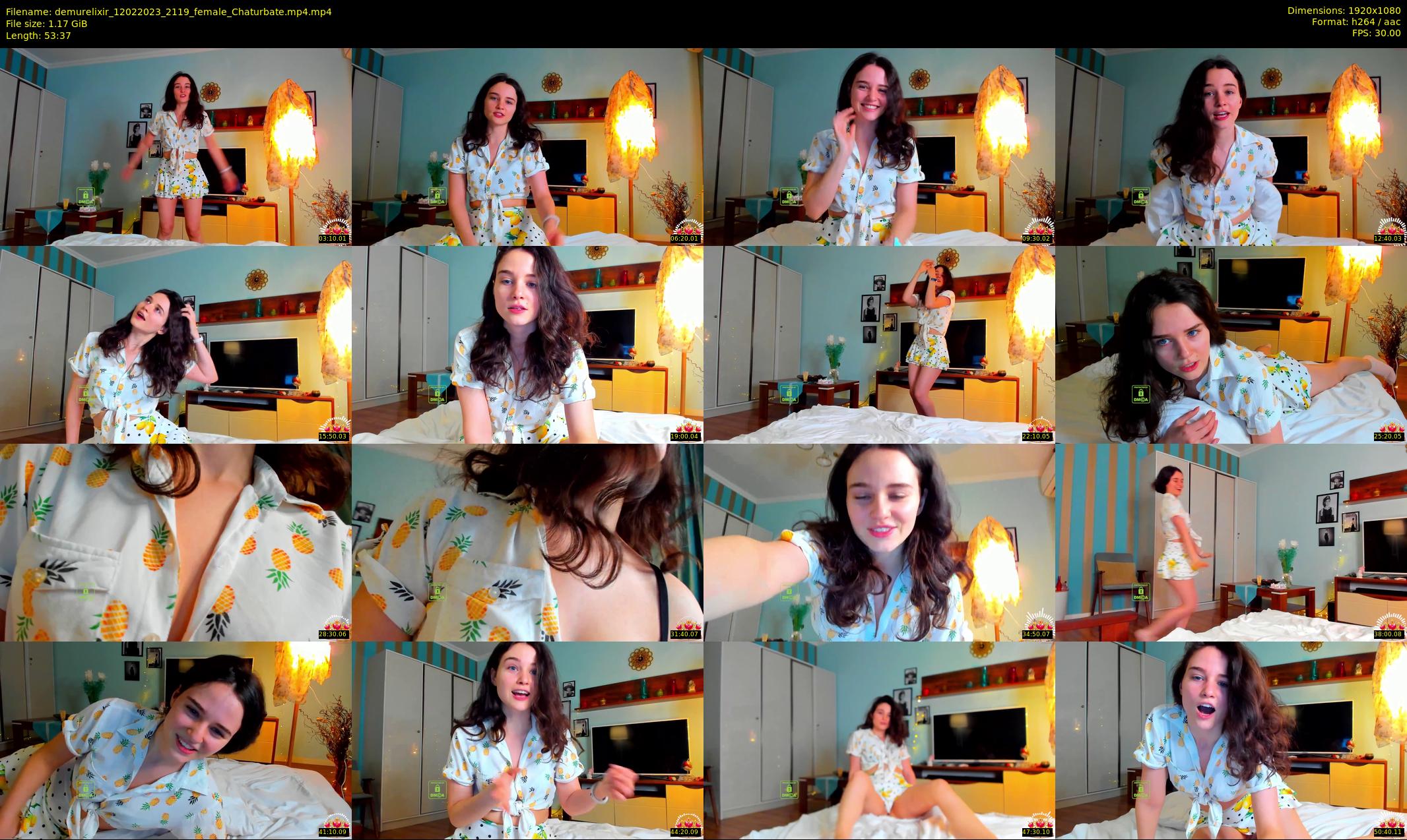 demurelixir — 54 minute Chaturbate female cam show recording, 1080p, Feb 12, 2023