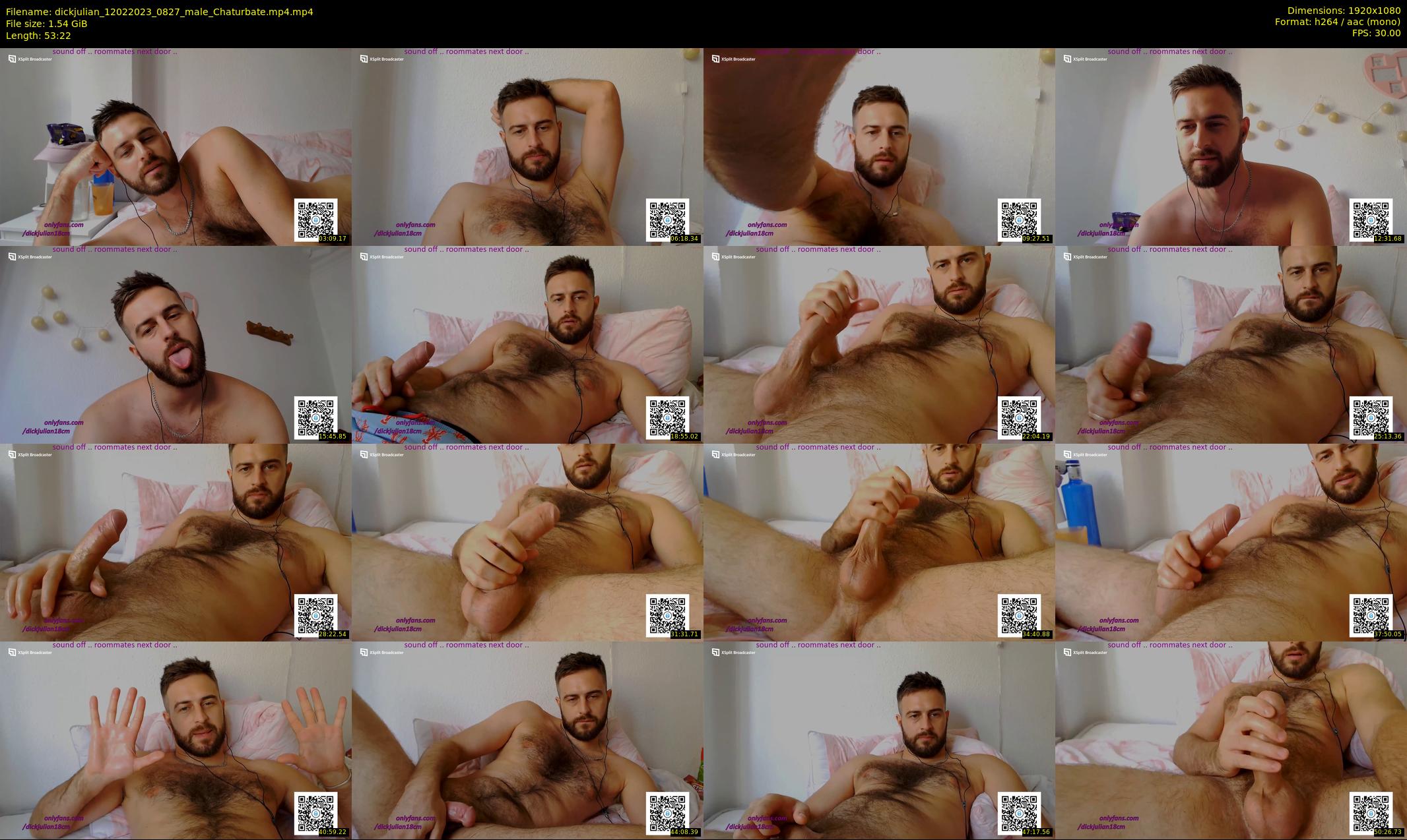 dickjulian — 54 minute Chaturbate male cam show recording, 1080p, Feb 12, 2023
