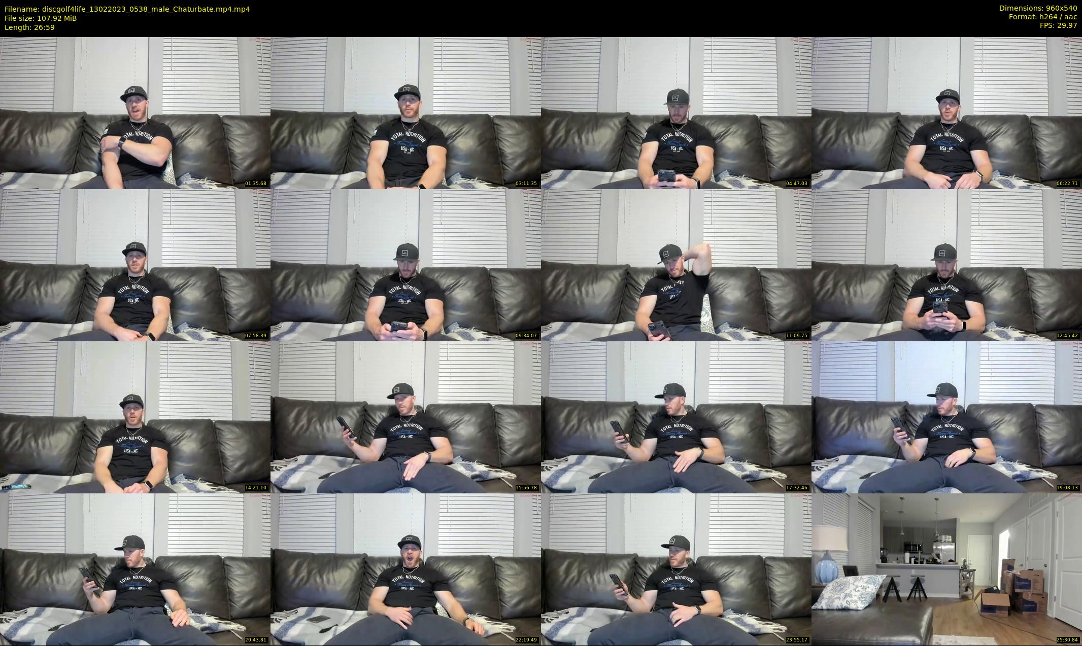 discgolf4life — 27 minute Chaturbate male cam show recording, 480p, Feb 13, 2023
