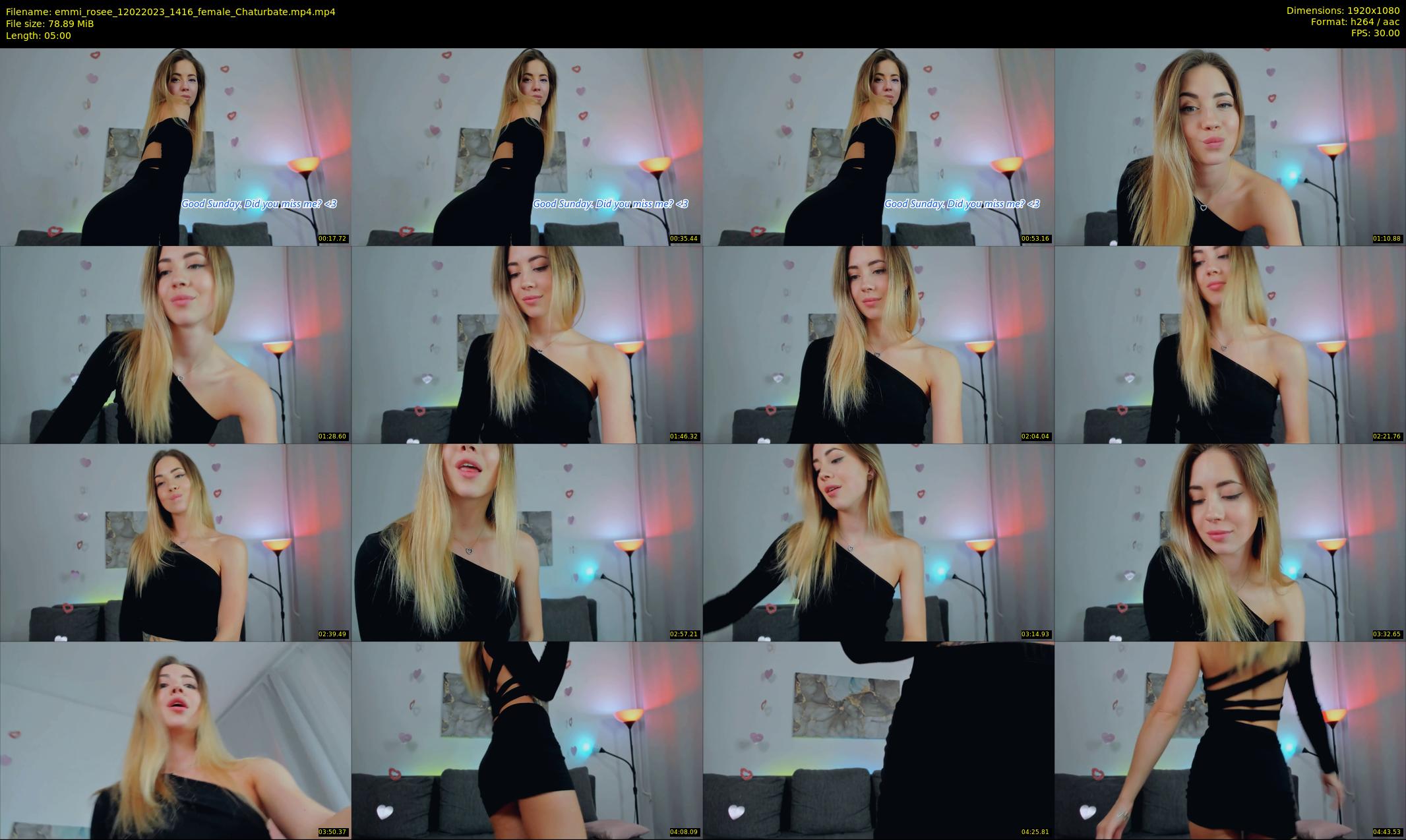 emmi_rosee — 5 minute Chaturbate female cam show recording, 1080p, Feb 12, 2023