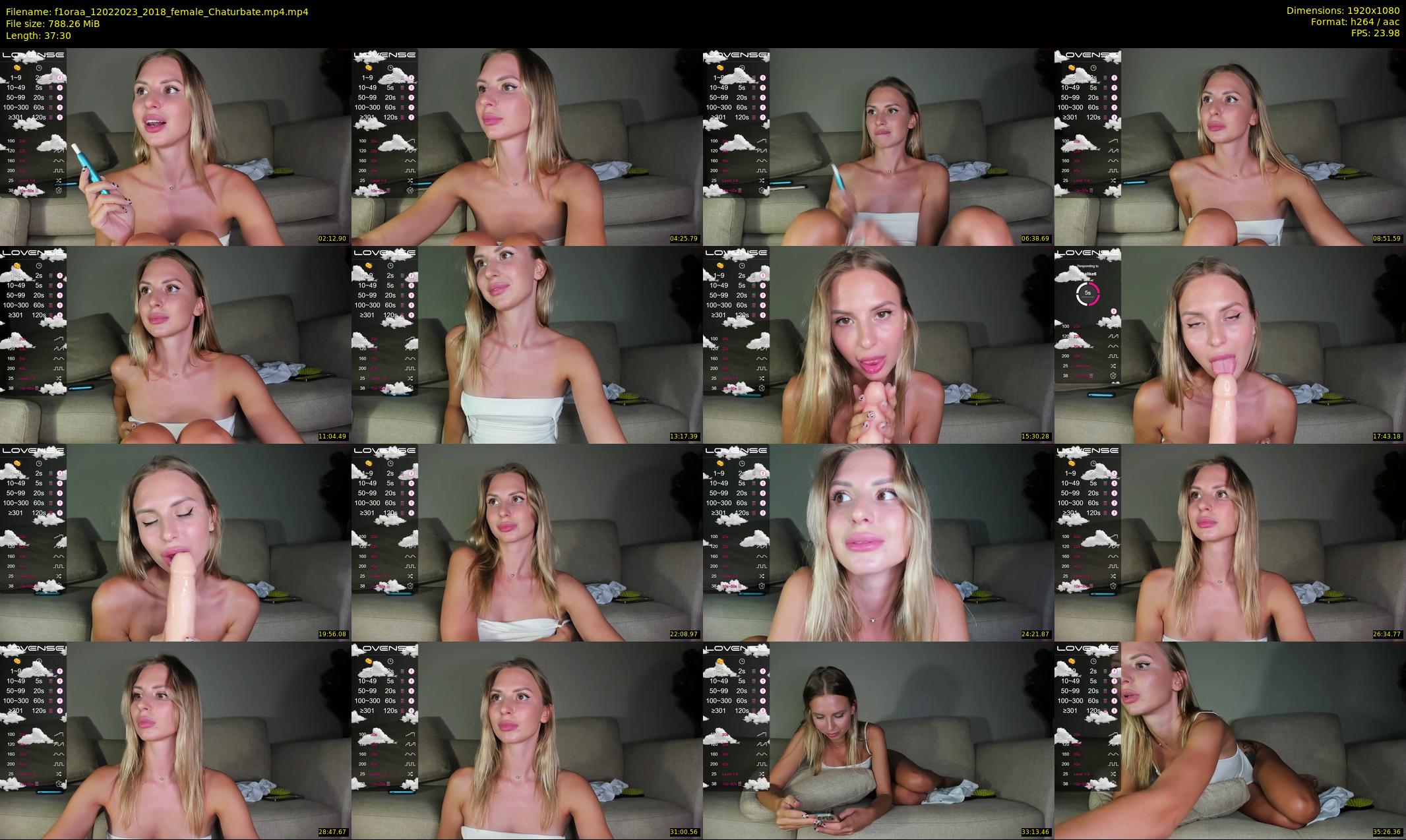 f1oraa — 38 minute Chaturbate female cam show recording, 1080p, Feb 12, 2023