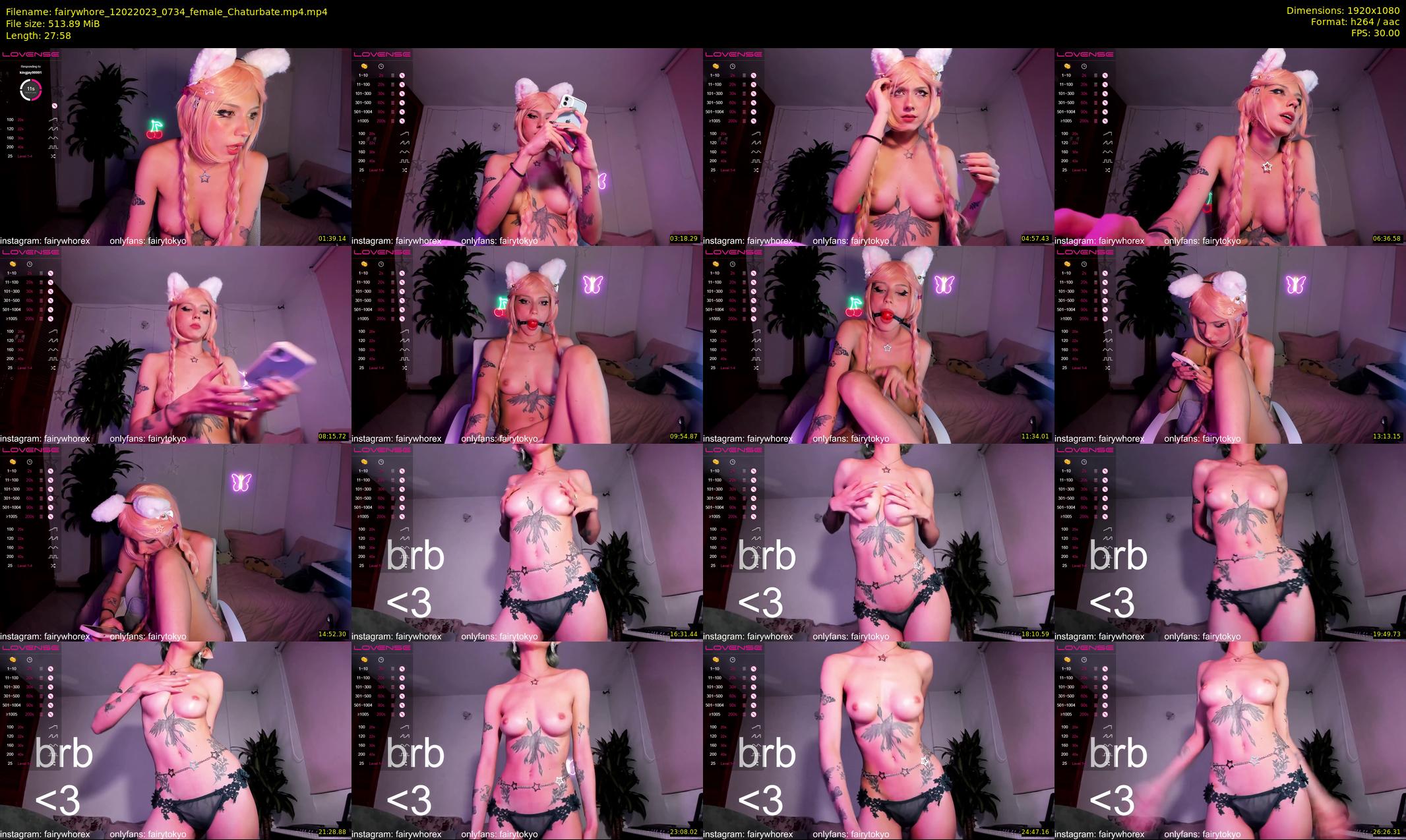 fairywhore — 28 minute Chaturbate female cam show recording, 1080p, Feb 12, 2023
