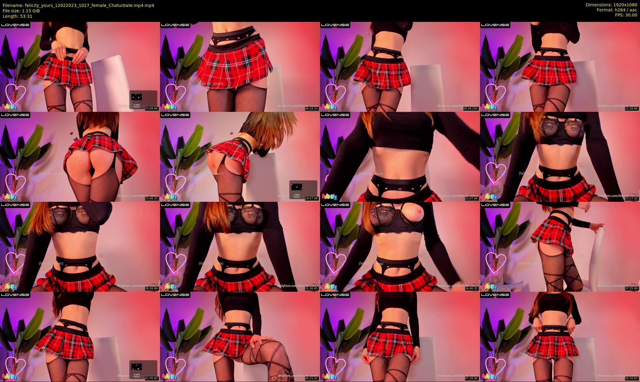 felicity_yours — 54 minute Chaturbate female cam show recording, 1080p, Feb 12, 2023