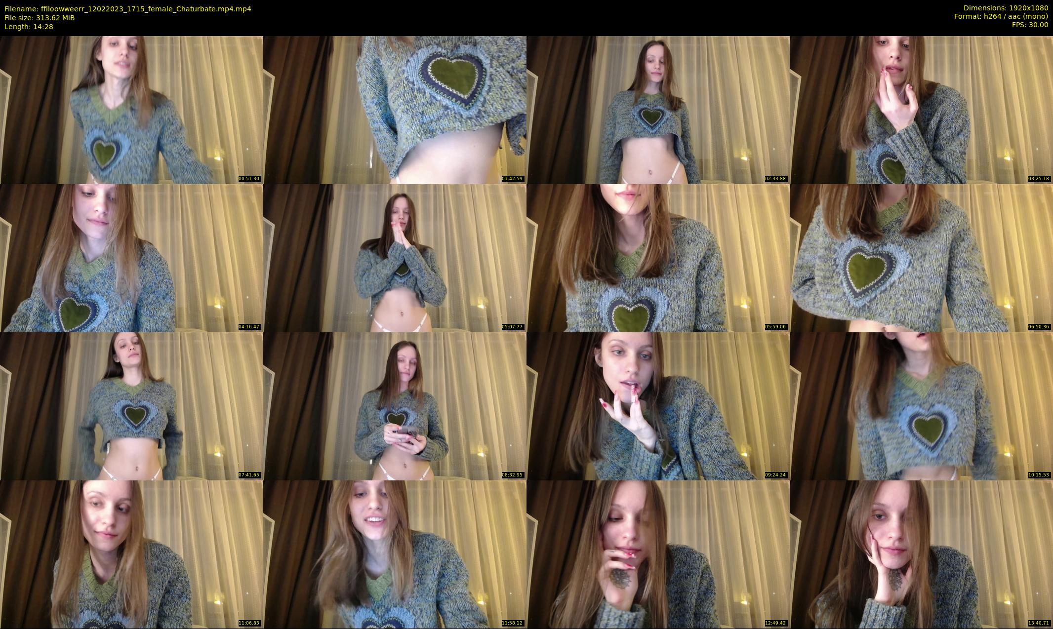 fflloowweerr — 15 minute Chaturbate couple cam show recording, 1080p, Feb 12, 2023