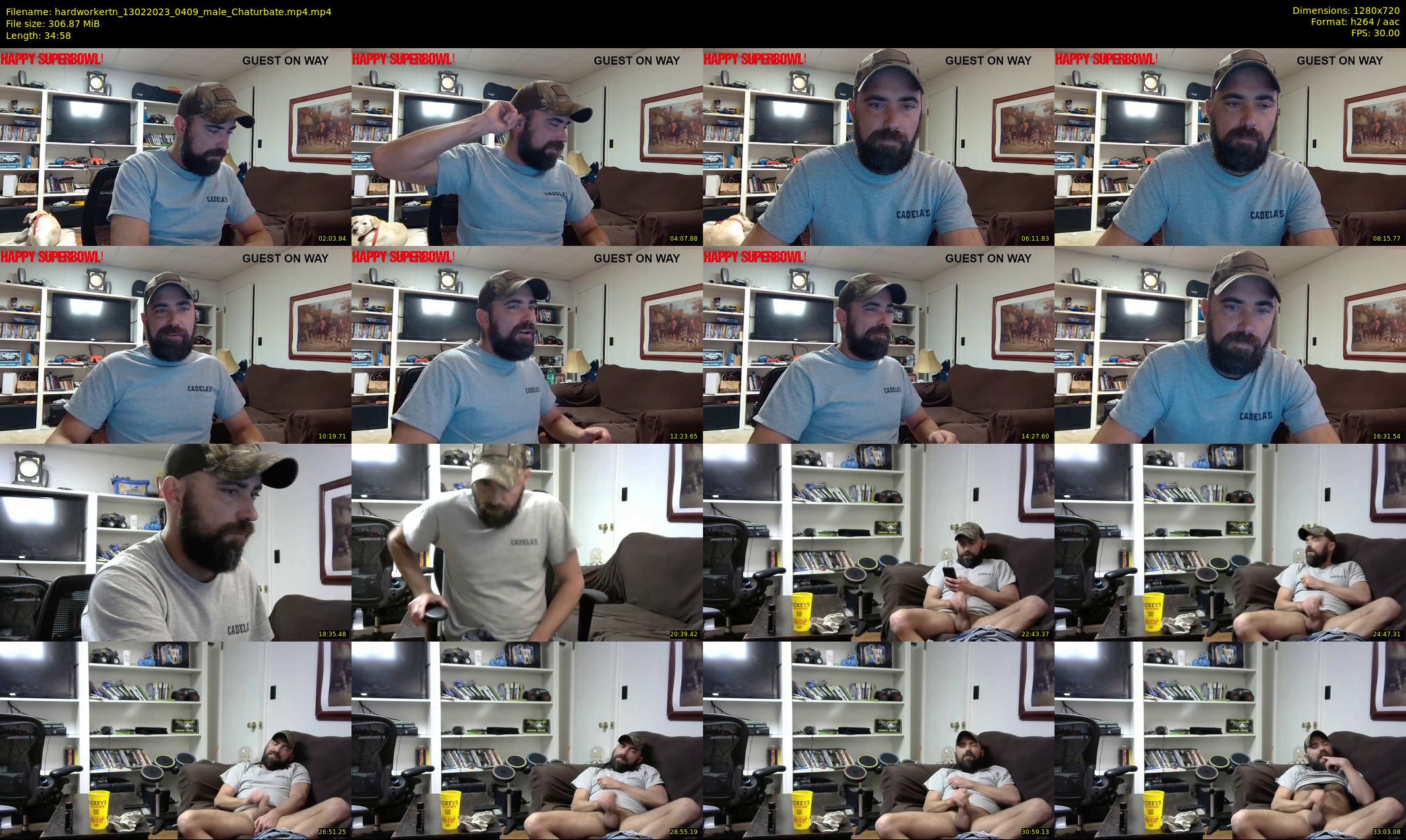 hardworkertn — 35 minute Chaturbate male cam show recording, 720p, Feb 13, 2023