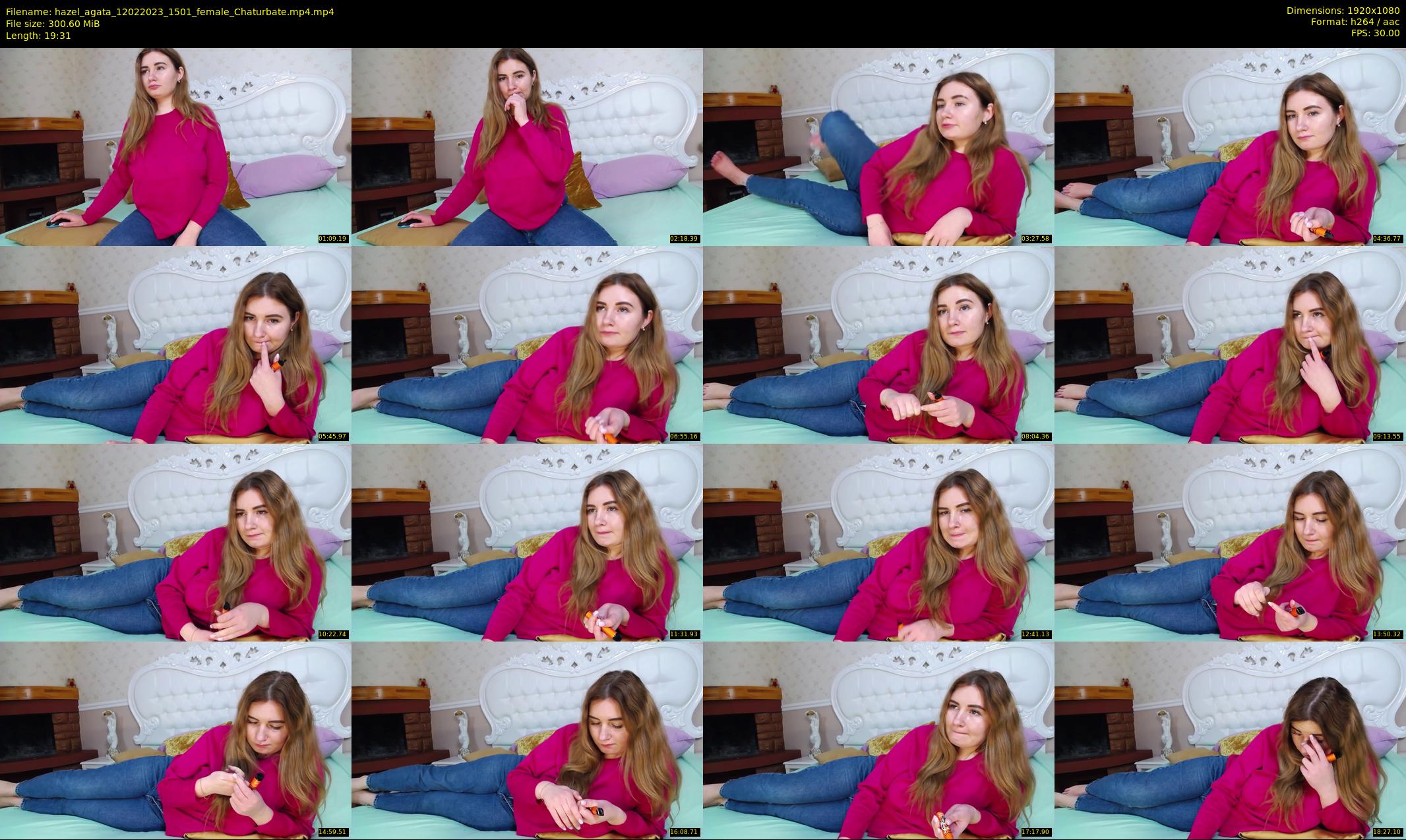 hazel_agata — 20 minute Chaturbate female cam show recording, 1080p, Feb 12, 2023