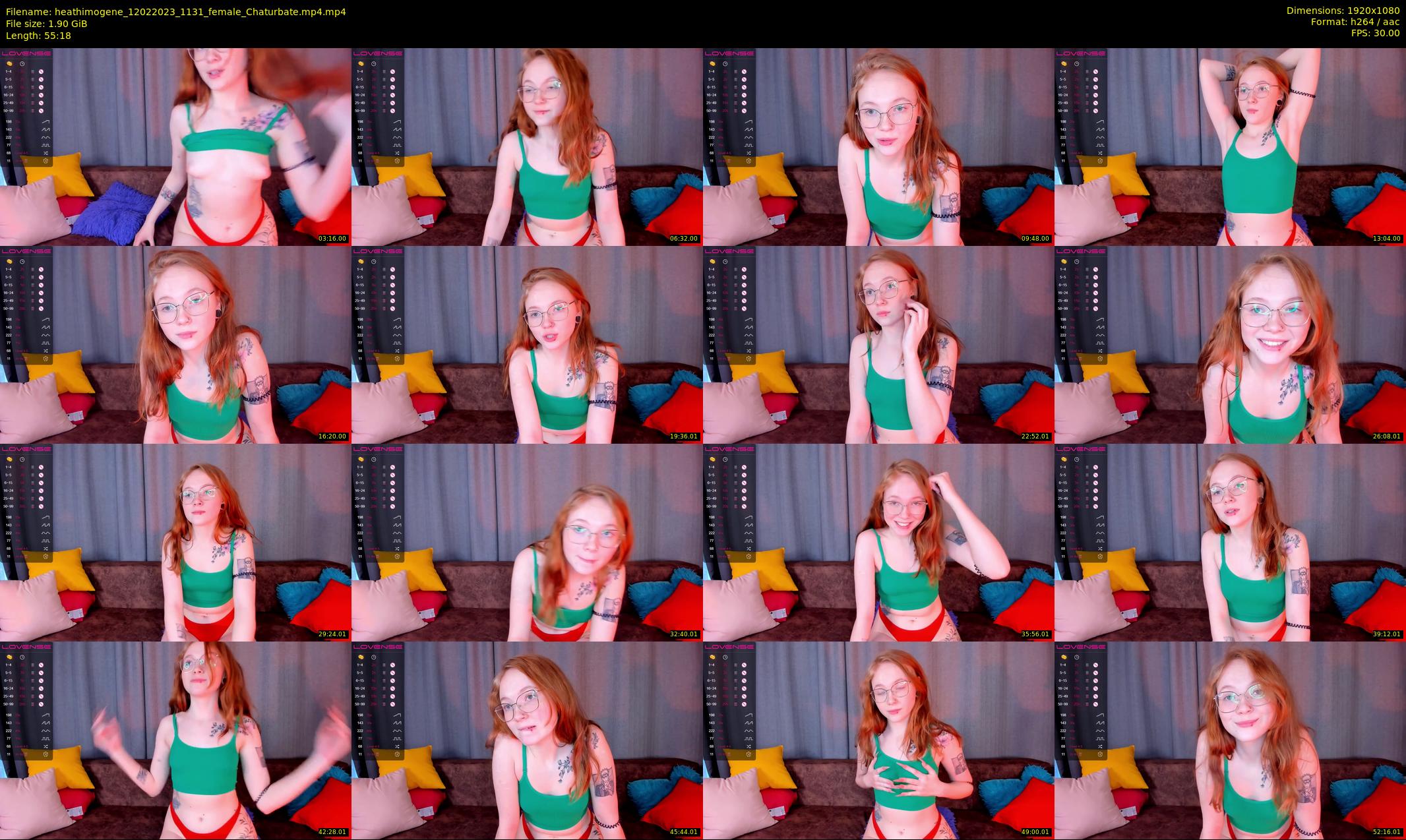 heathimogene — 56 minute Chaturbate female cam show recording, 1080p, Feb 12, 2023