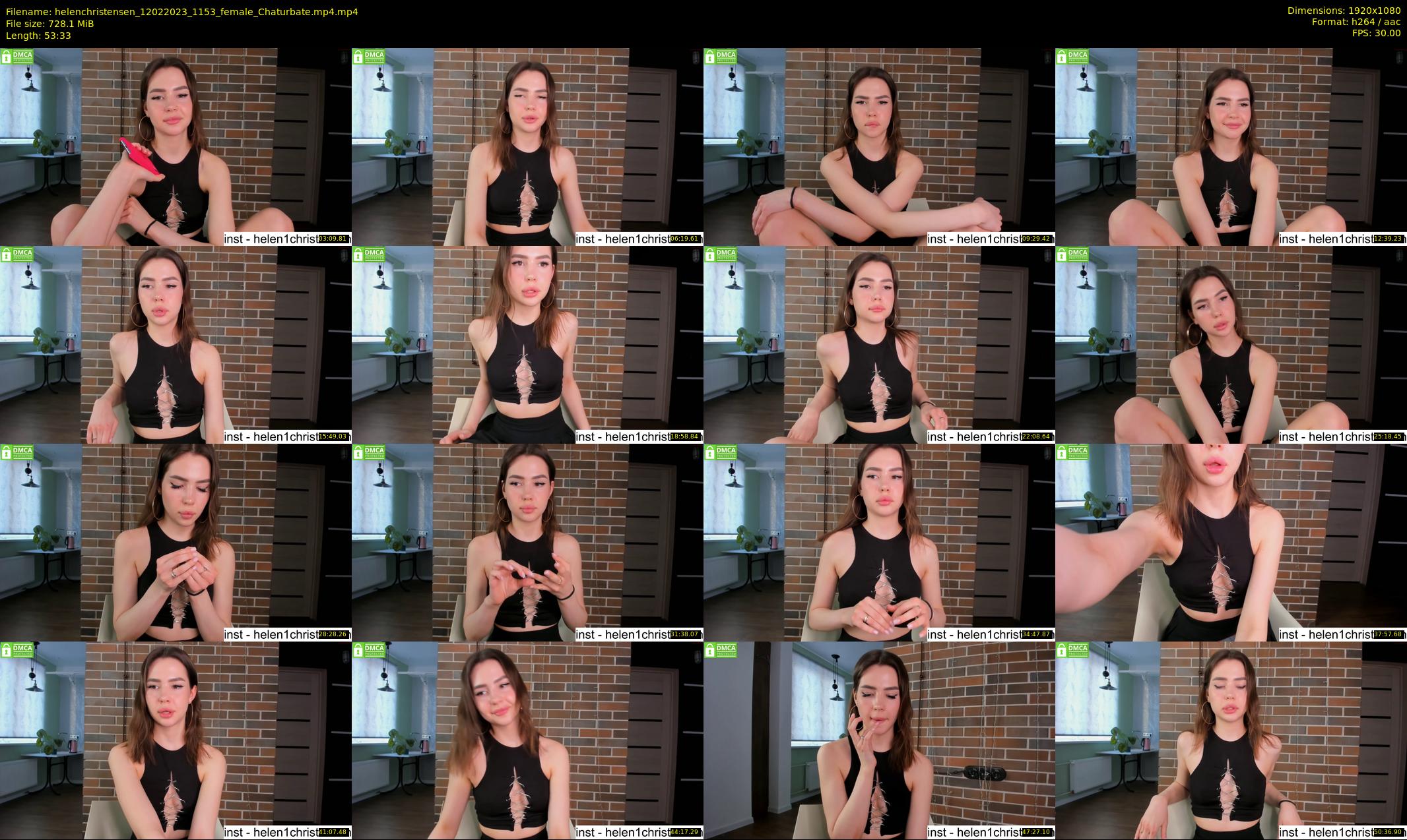 helenchristensen — 54 minute Chaturbate female cam show recording, 1080p, Feb 12, 2023