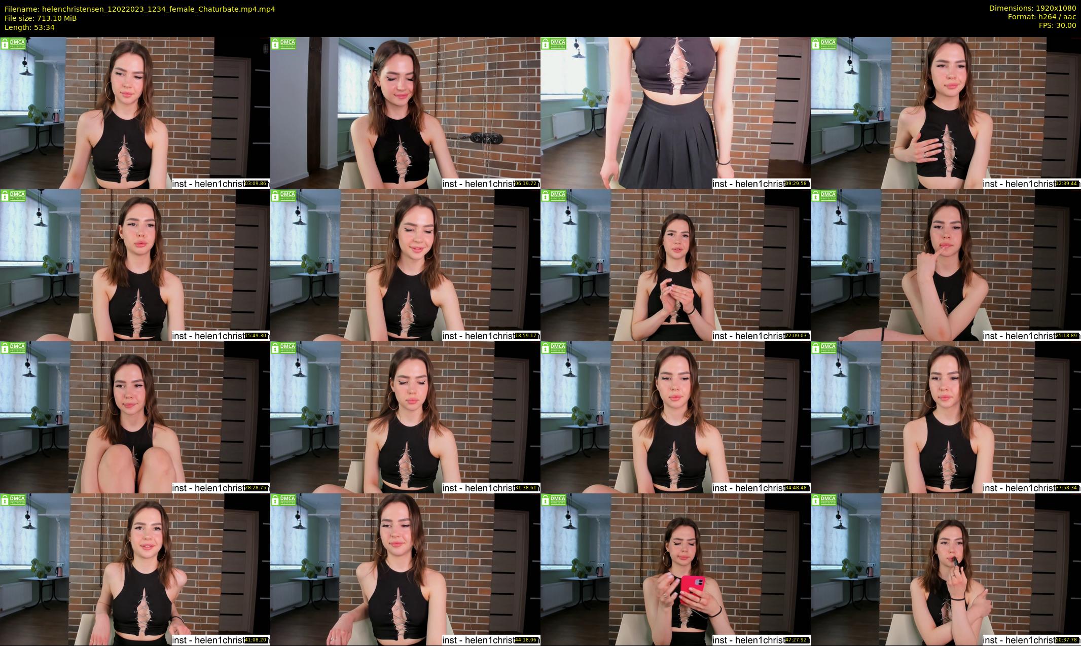 helenchristensen — 54 minute Chaturbate female cam show recording, 1080p, Feb 12, 2023