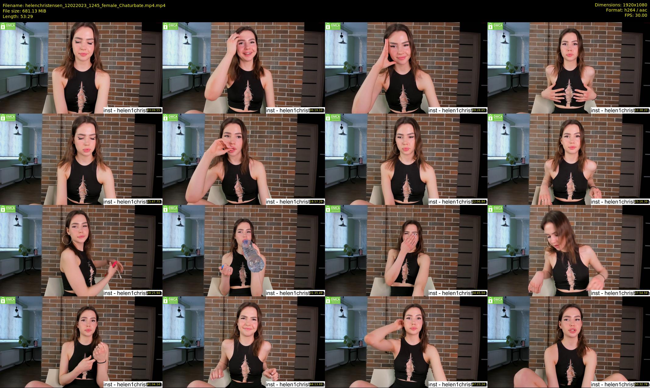 helenchristensen — 54 minute Chaturbate female cam show recording, 1080p, Feb 12, 2023