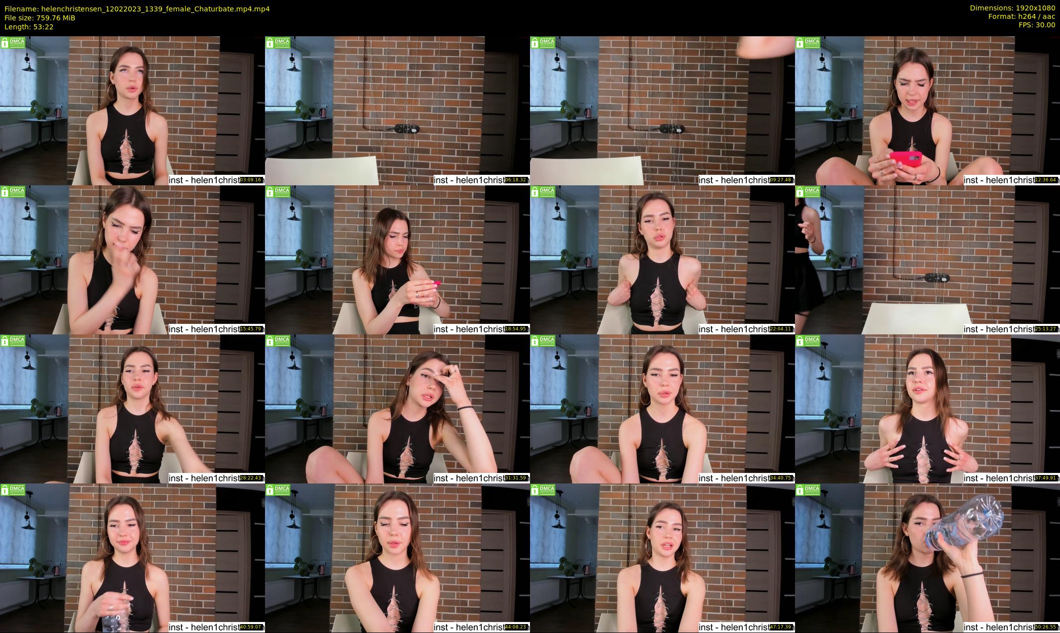 helenchristensen — 54 minute Chaturbate female cam show recording, 1080p, Feb 12, 2023