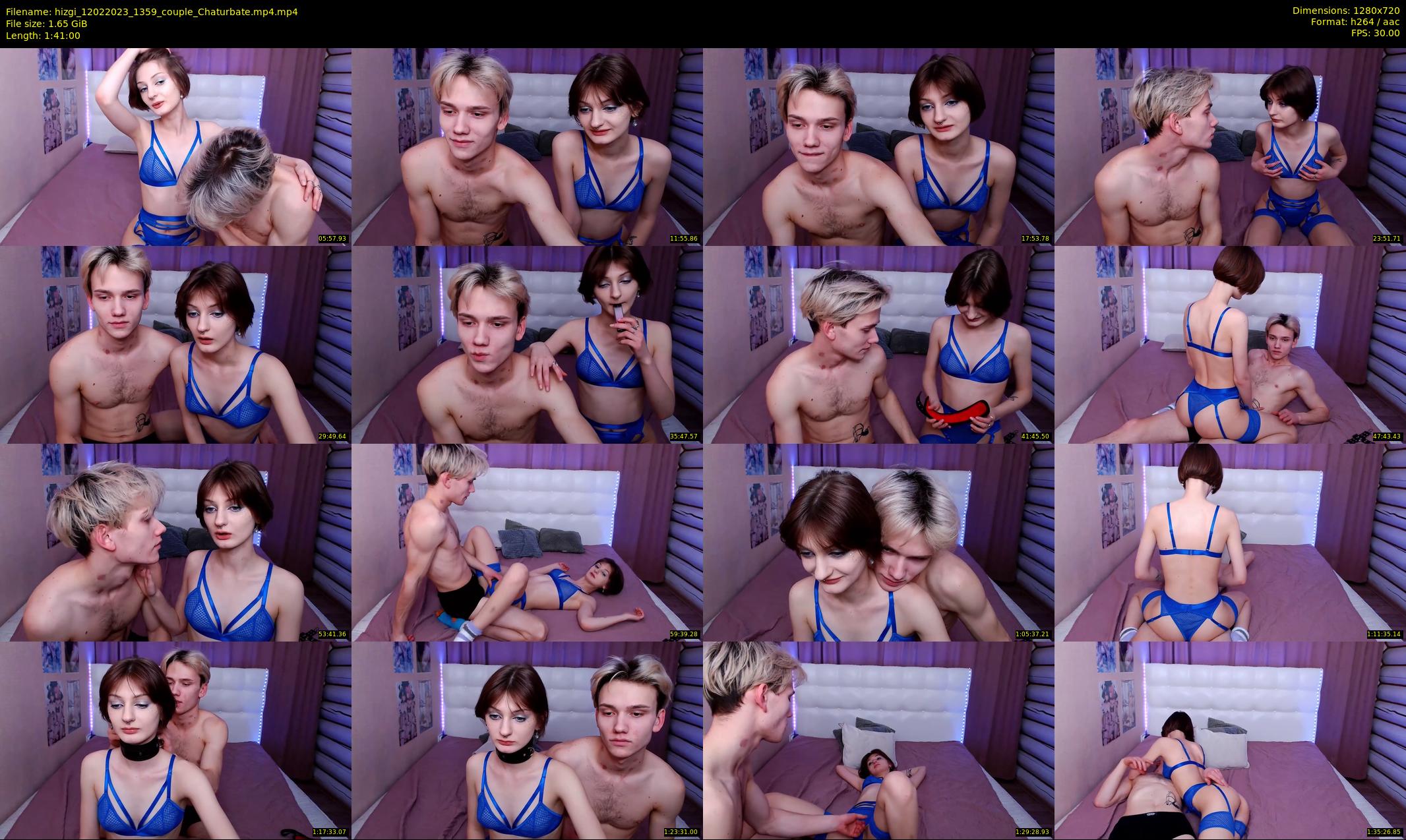 hizgi — 101 minute Chaturbate couple cam show recording, 720p, Feb 12, 2023