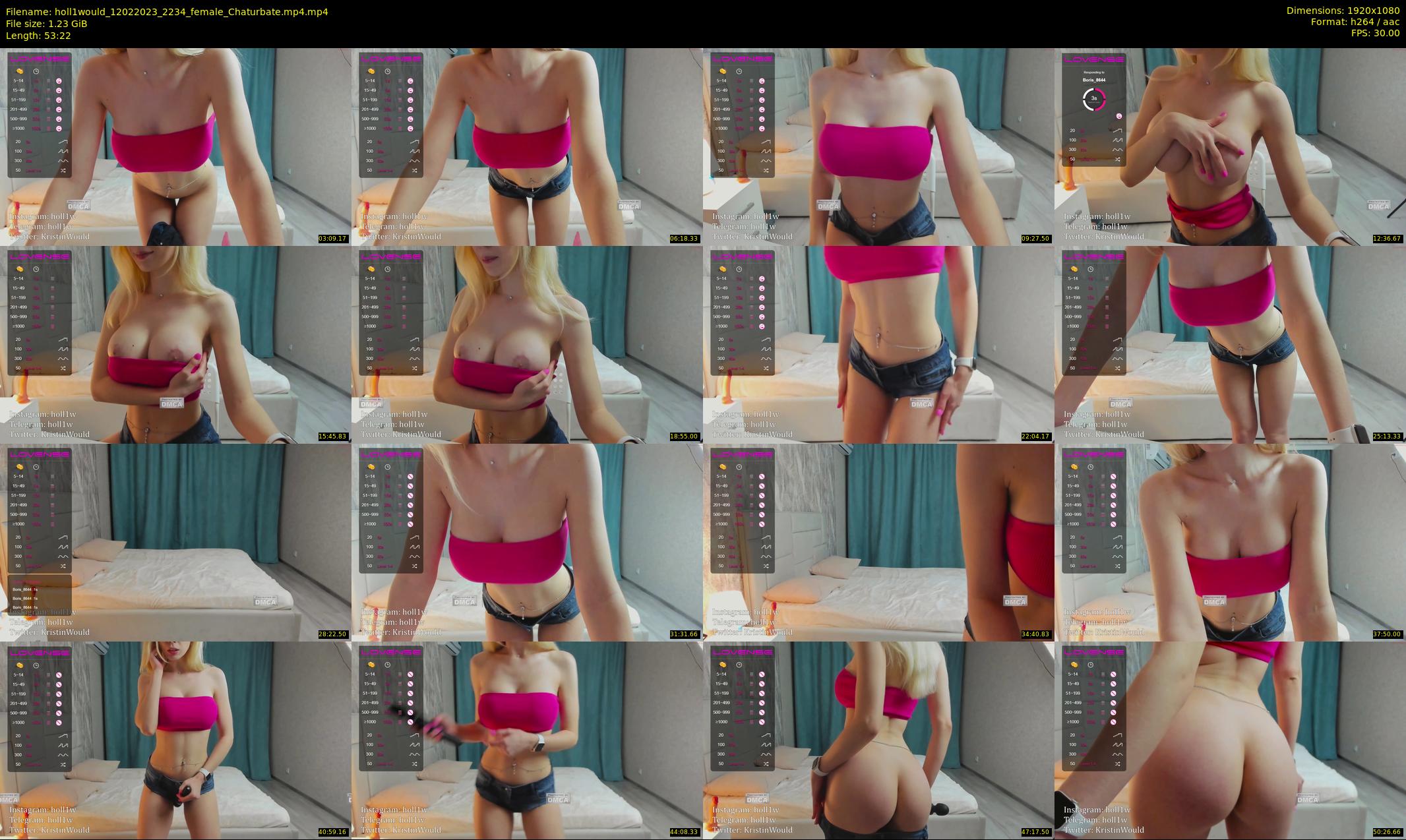 holl1would — 54 minute Chaturbate female cam show recording, 1080p, Feb 12, 2023