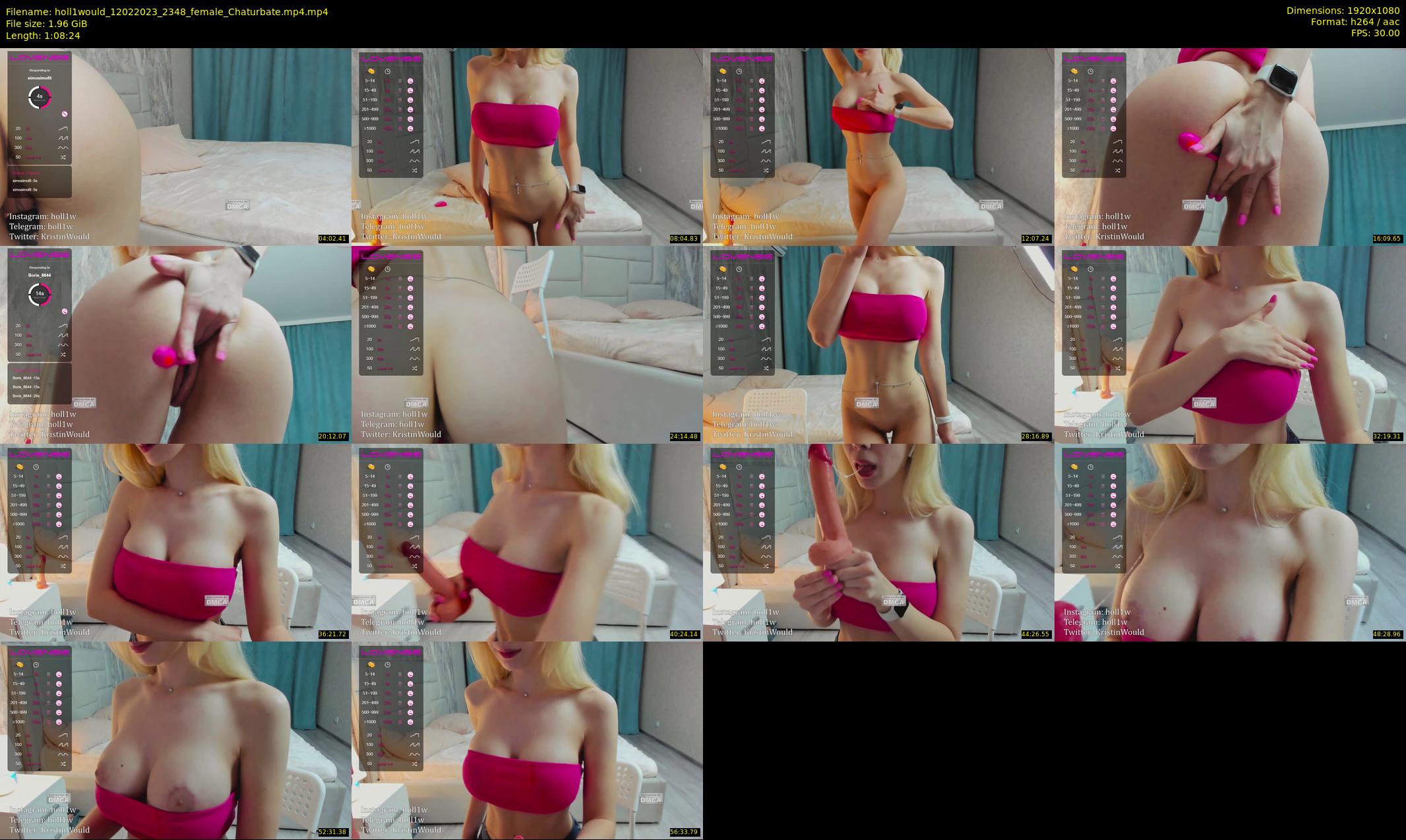 holl1would — 69 minute Chaturbate female cam show recording, 1080p, Feb 12, 2023