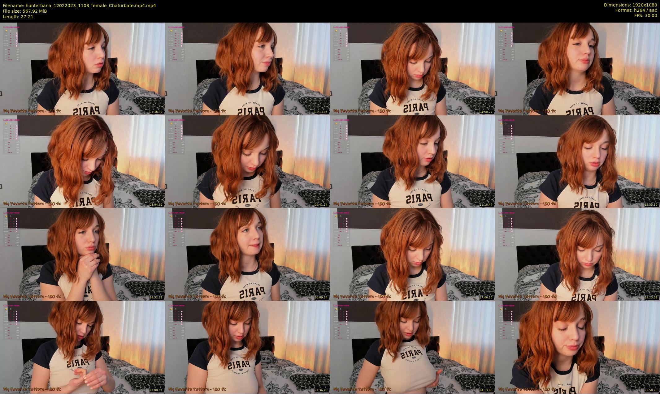 huntertiana — 28 minute Chaturbate female cam show recording, 1080p, Feb 12, 2023