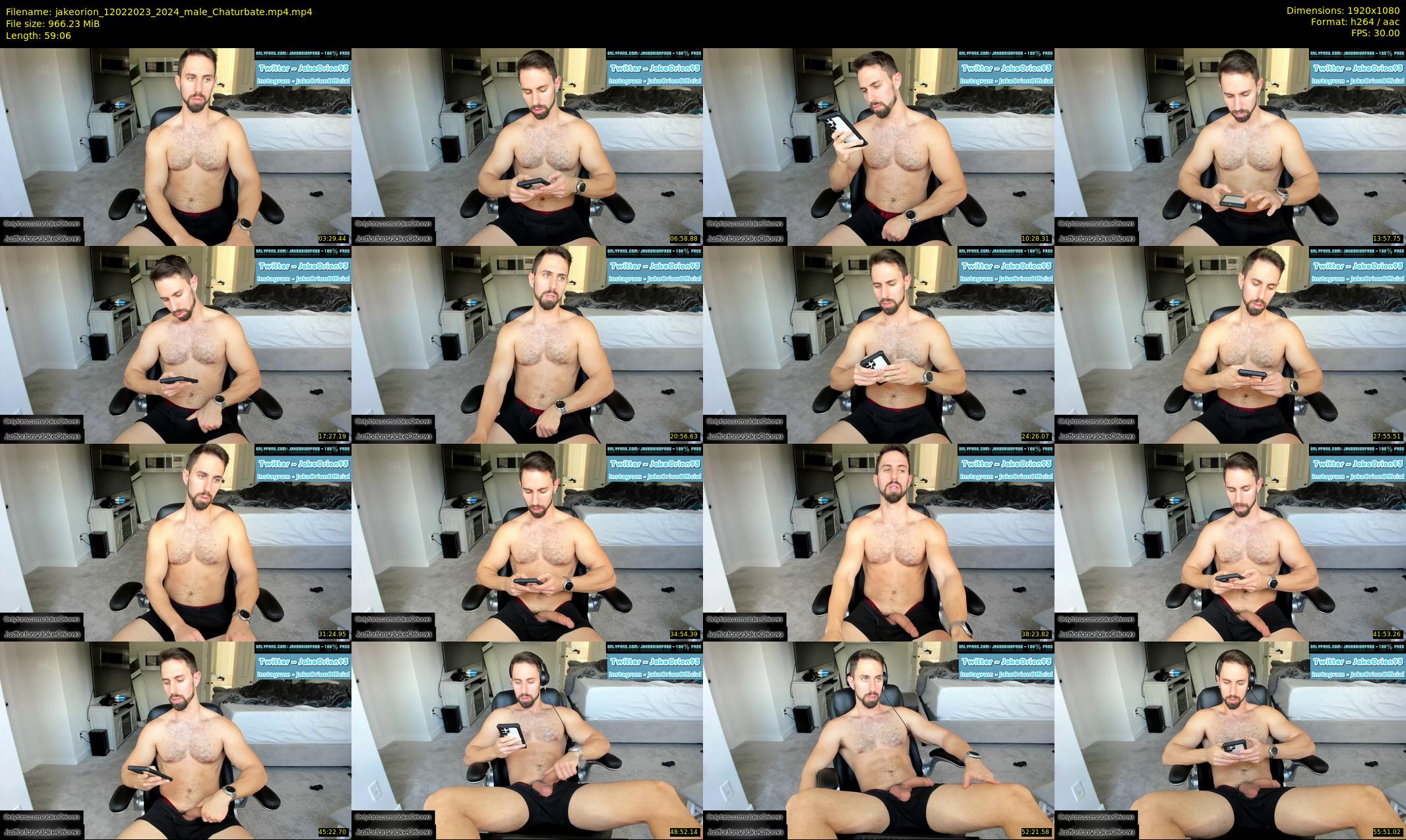 jakeorion — 60 minute Chaturbate male cam show recording, 1080p, Feb 12, 2023