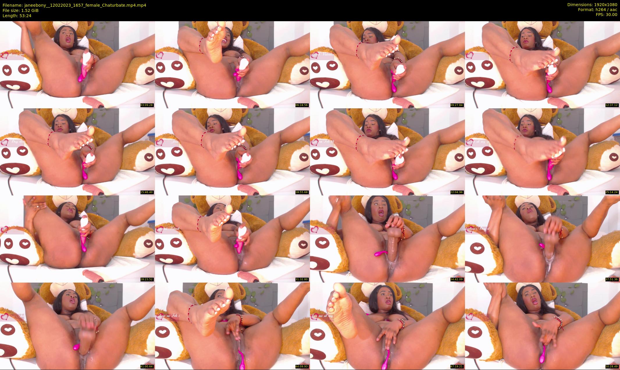 janeebony_ — 54 minute Chaturbate female cam show recording, 1080p, Feb 12, 2023