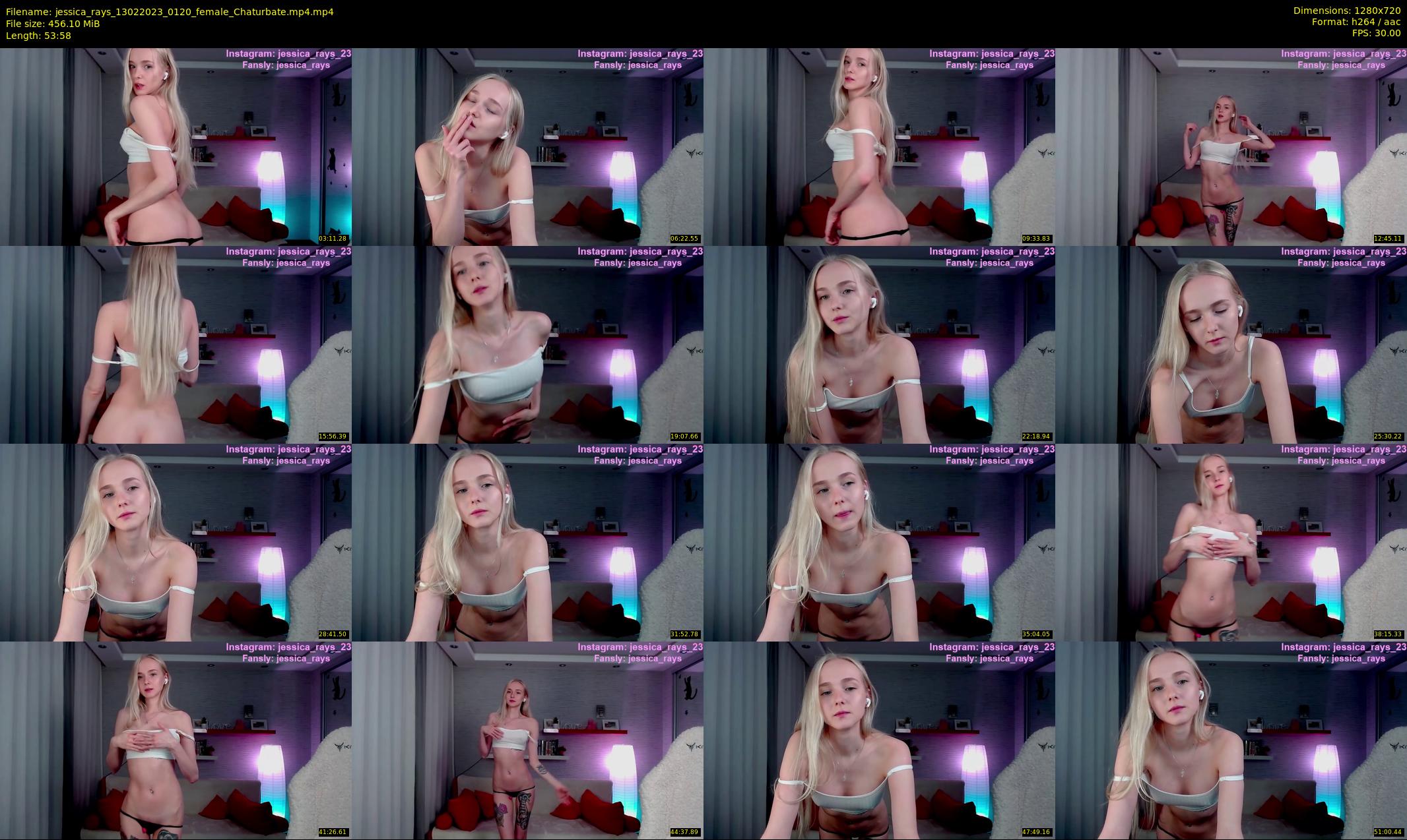 jessica_rays — 54 minute Chaturbate couple cam show recording, 720p, Feb 13, 2023
