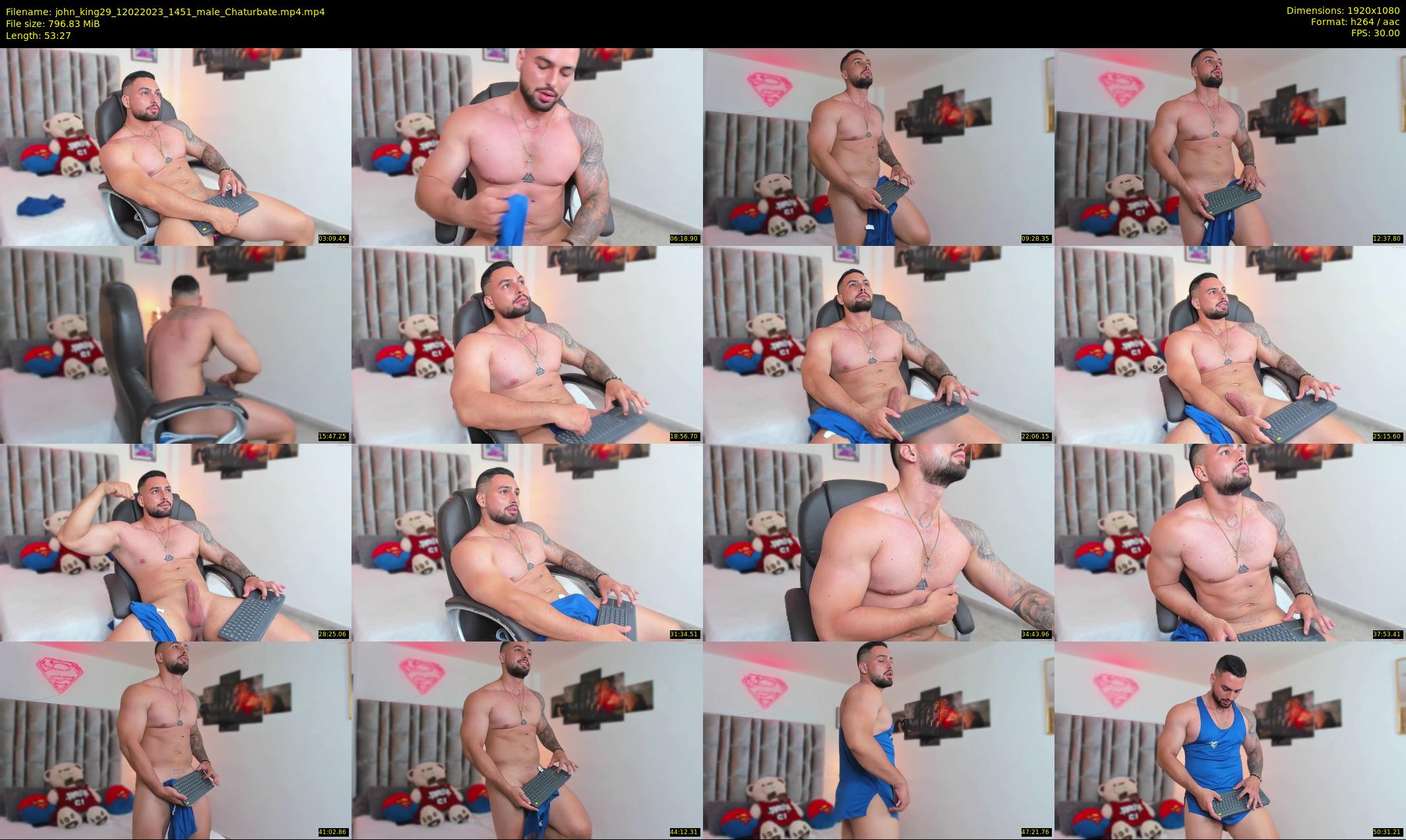 john_king29 — 54 minute Chaturbate male cam show recording, 1080p, Feb 12, 2023