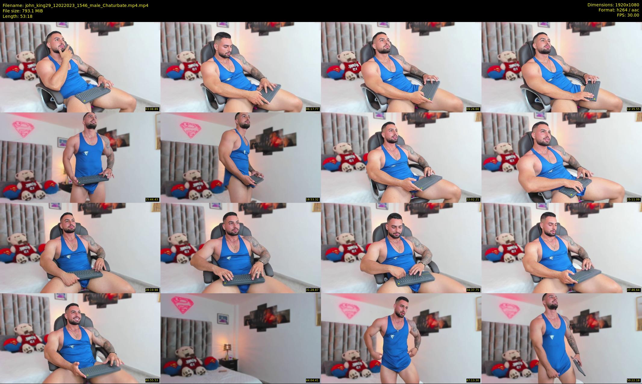 john_king29 — 54 minute Chaturbate male cam show recording, 1080p, Feb 12, 2023