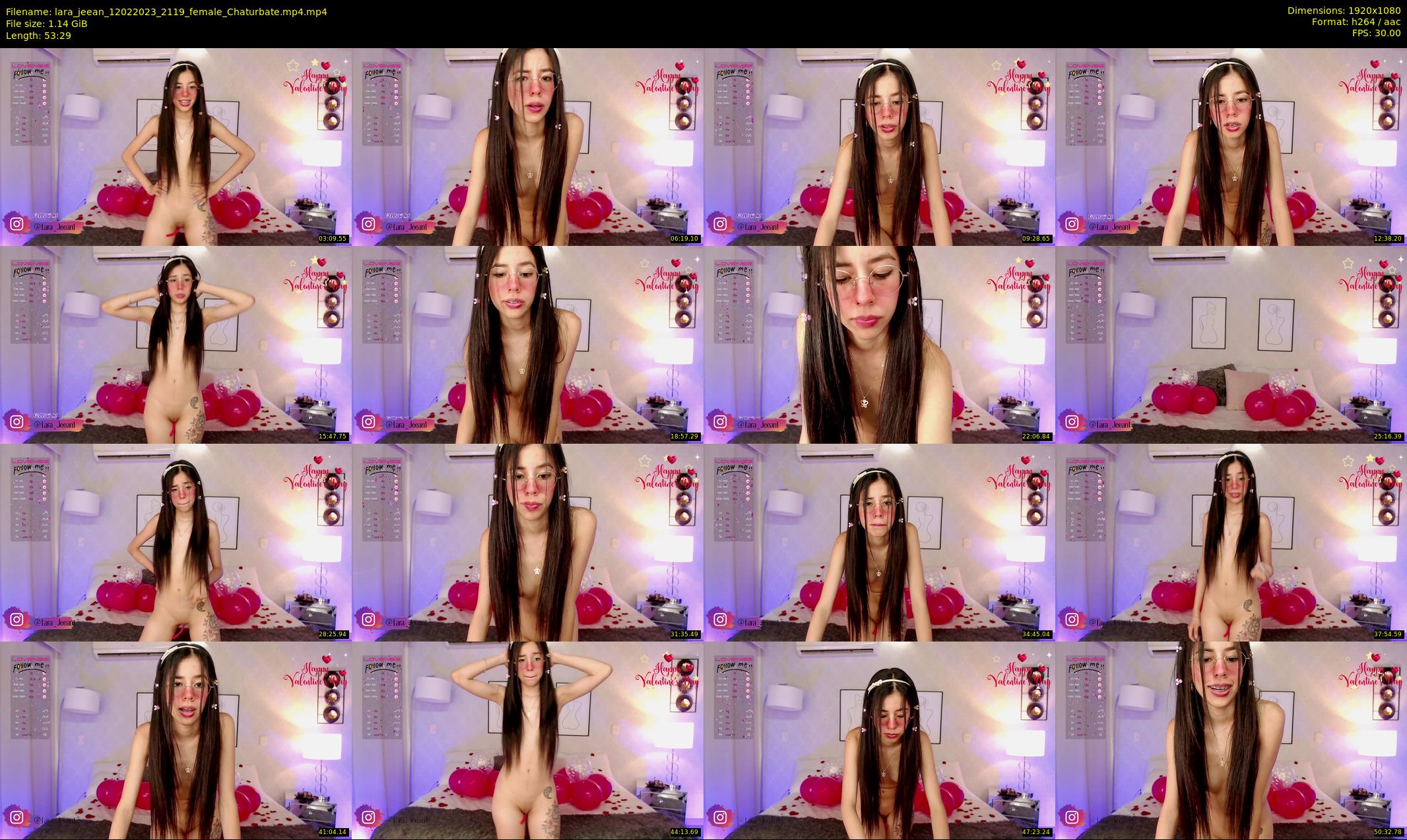 lara_jeean — 54 minute Chaturbate female cam show recording, 1080p, Feb 12, 2023