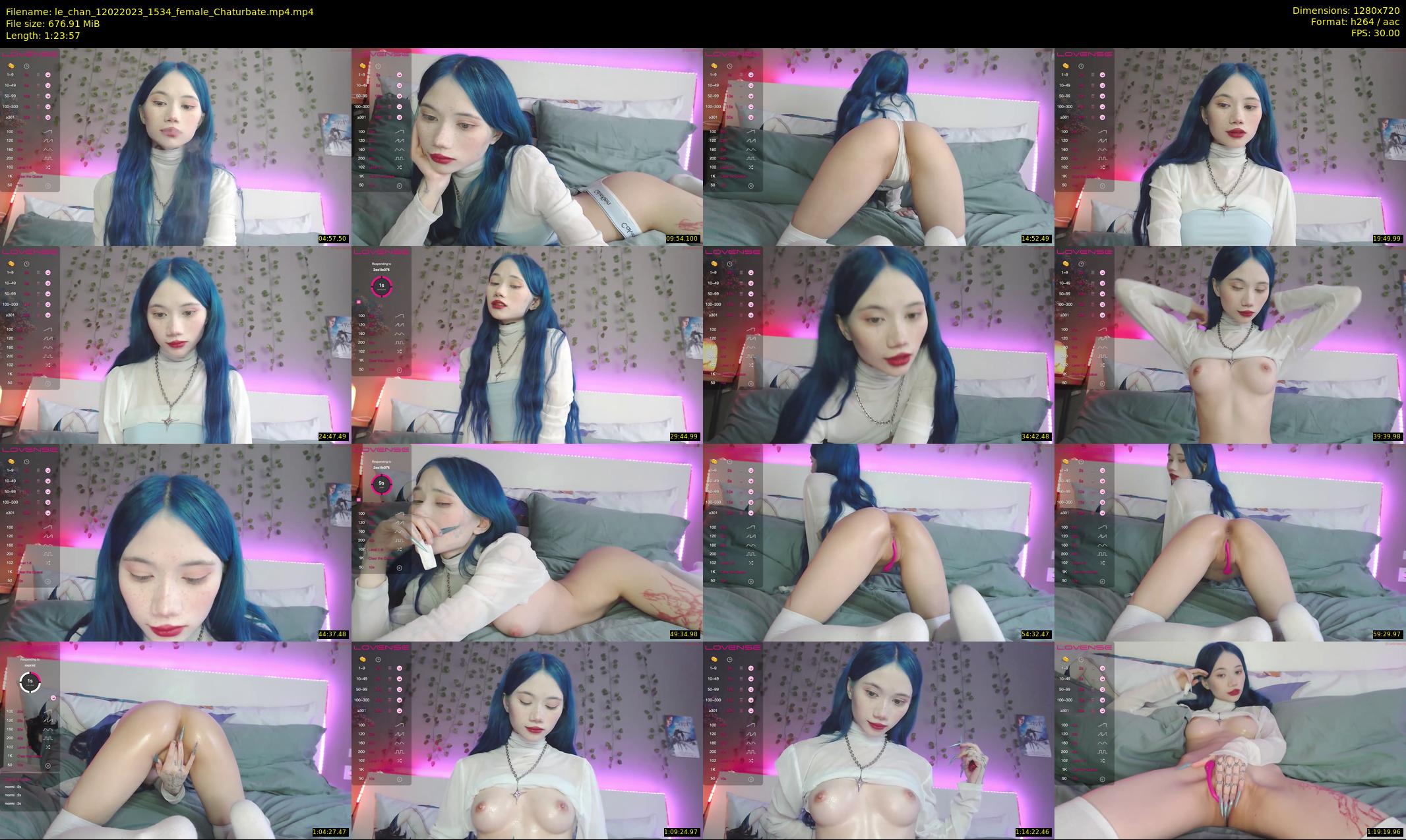 le_chan — 84 minute Chaturbate female cam show recording, 720p, Feb 12, 2023