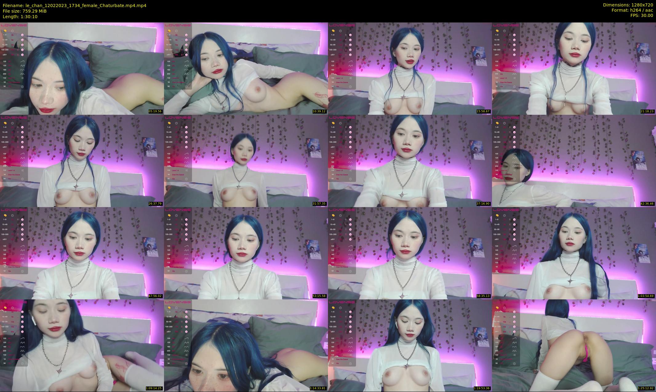 le_chan — 91 minute Chaturbate female cam show recording, 720p, Feb 12, 2023
