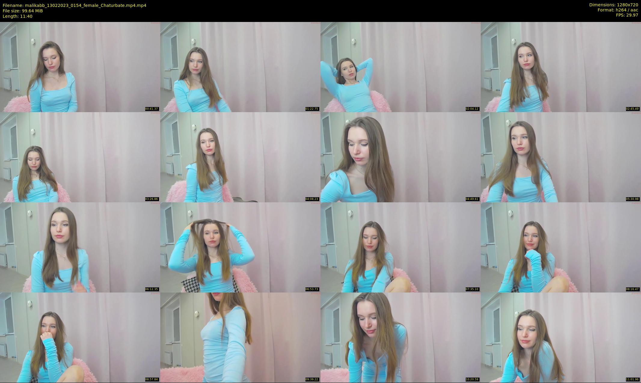 malikabb — 12 minute Chaturbate female cam show recording, 720p, Feb 13, 2023