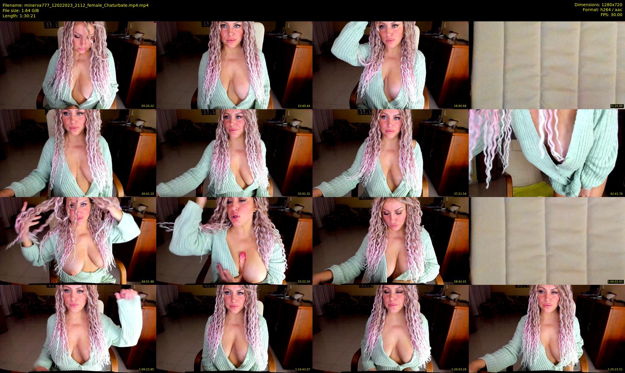 minerva777 — 91 minute Chaturbate female cam show recording, 720p, Feb 12, 2023