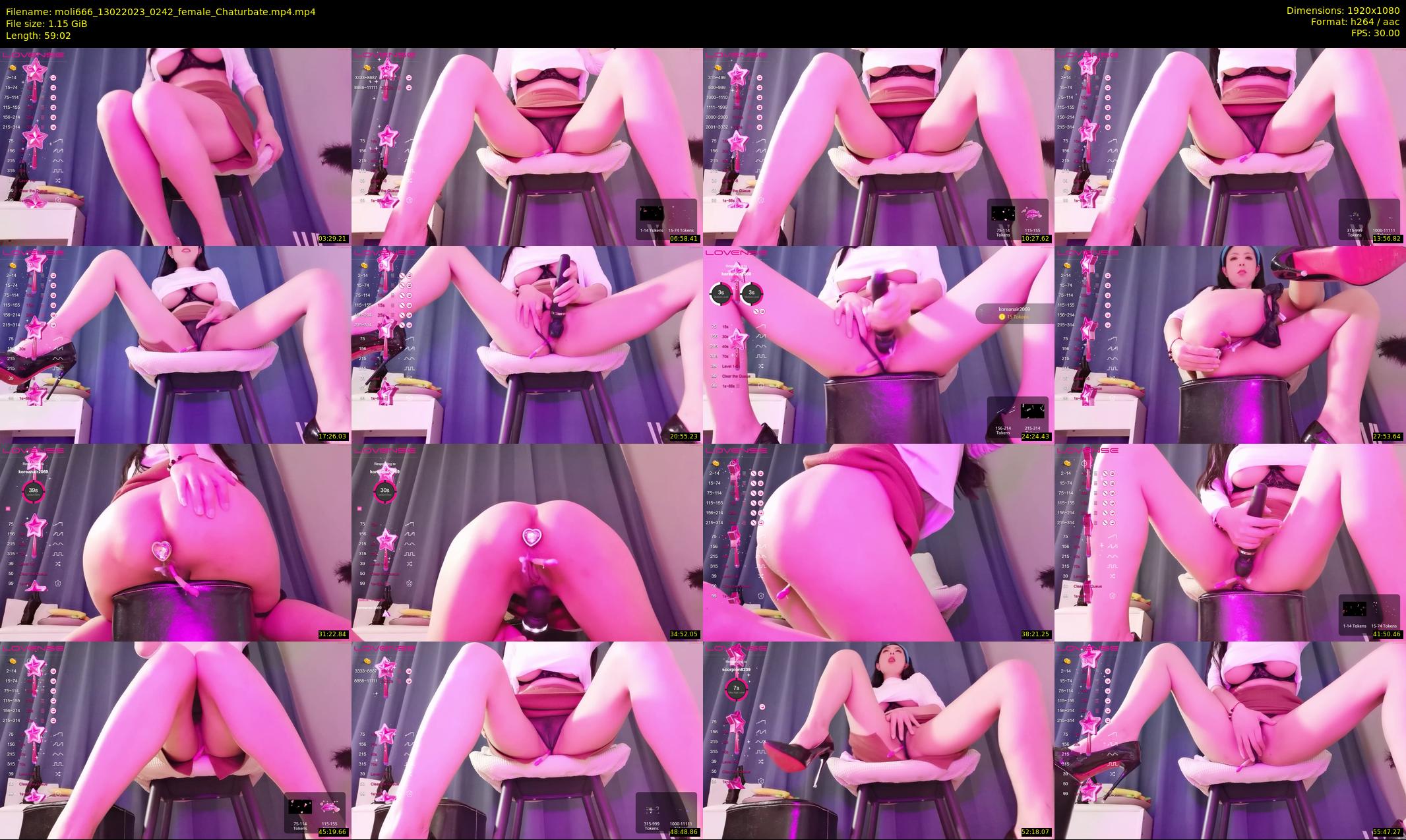 moli666 — 60 minute Chaturbate female cam show recording, 1080p, Feb 13, 2023