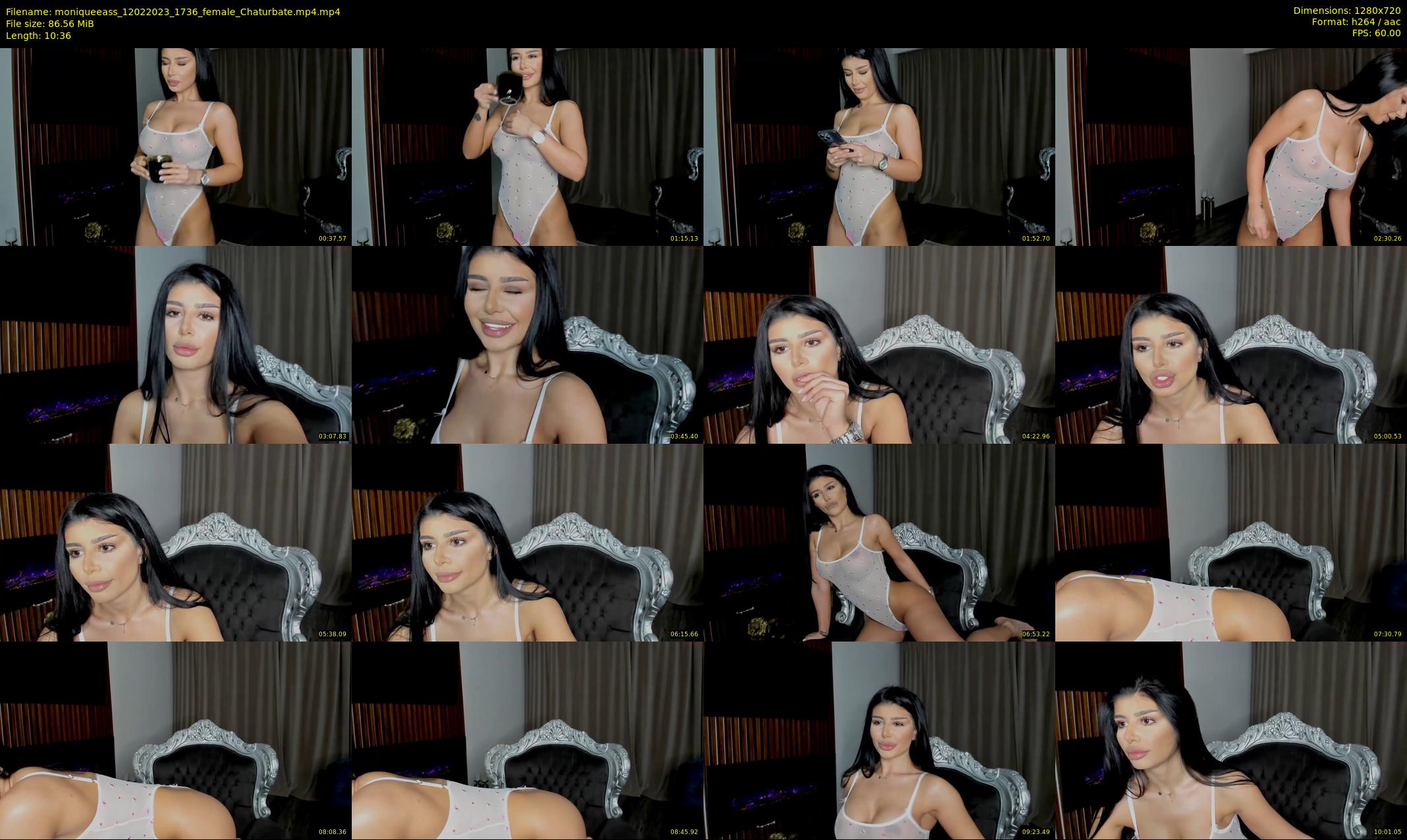 moniqueeass — 11 minute Chaturbate female cam show recording, 720p, Feb 12, 2023