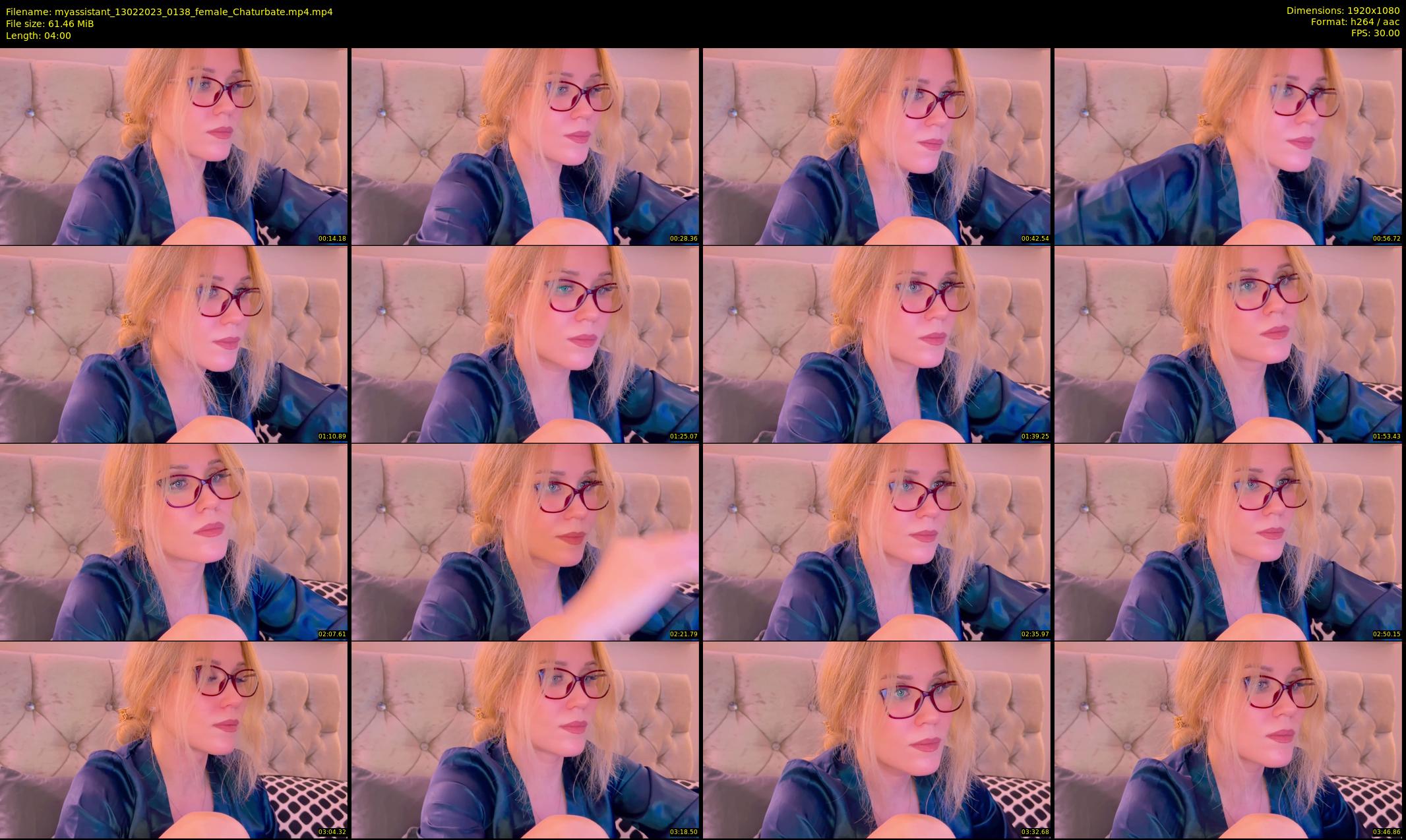 myassistant — 4 minute Chaturbate female cam show recording, 1080p, Feb 13, 2023