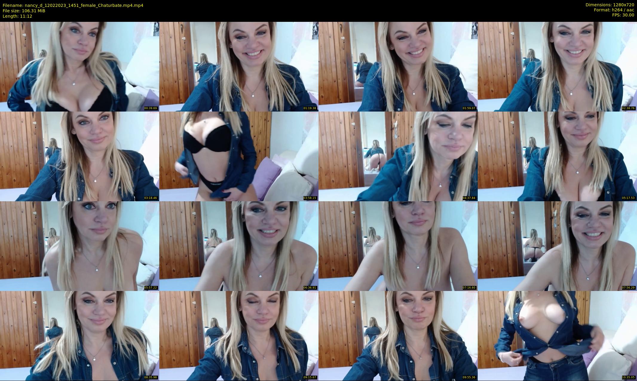 nancy_d — 12 minute Chaturbate female cam show recording, 720p, Feb 12, 2023