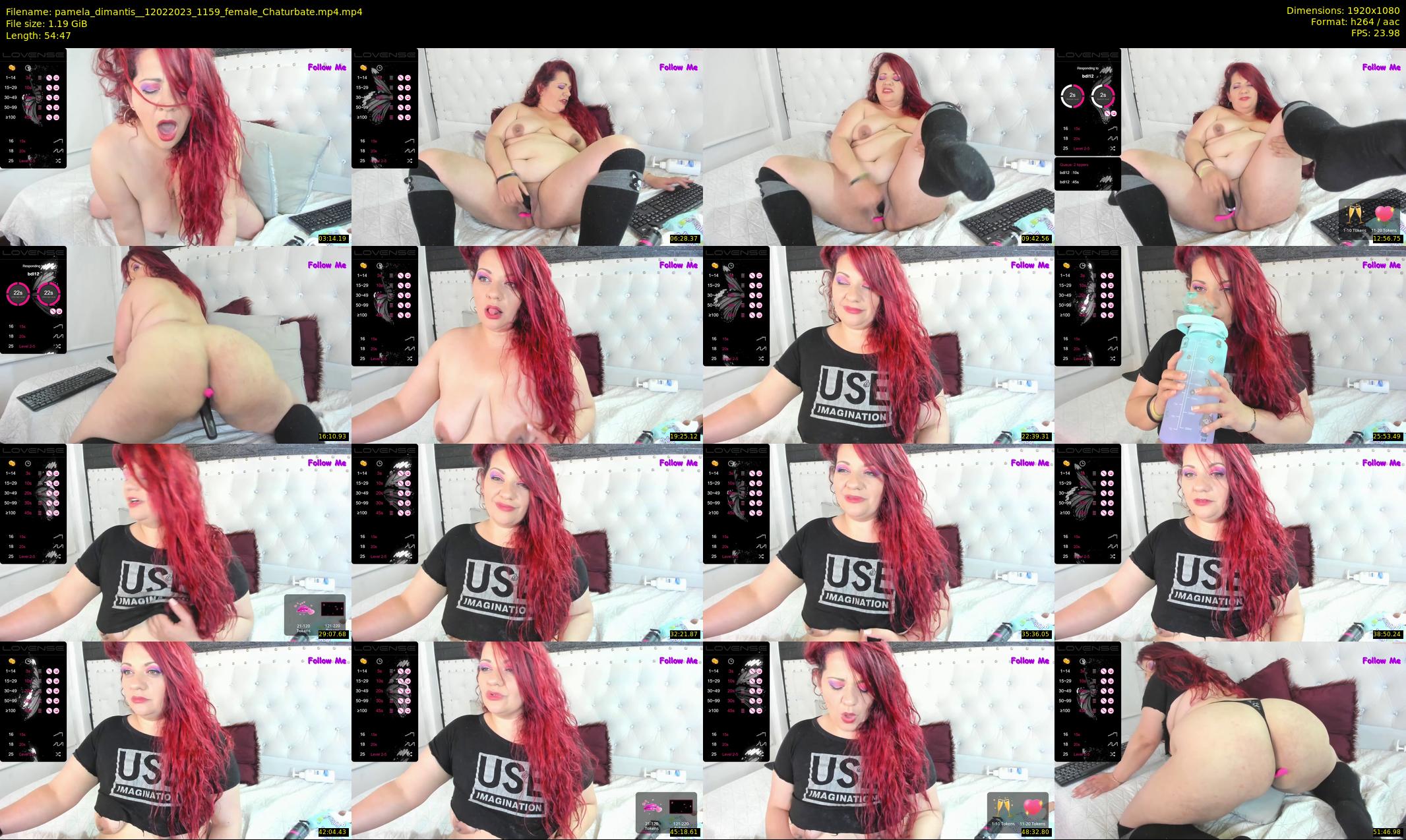 pamela_dimantis_ — 55 minute Chaturbate female cam show recording, 1080p, Feb 12, 2023